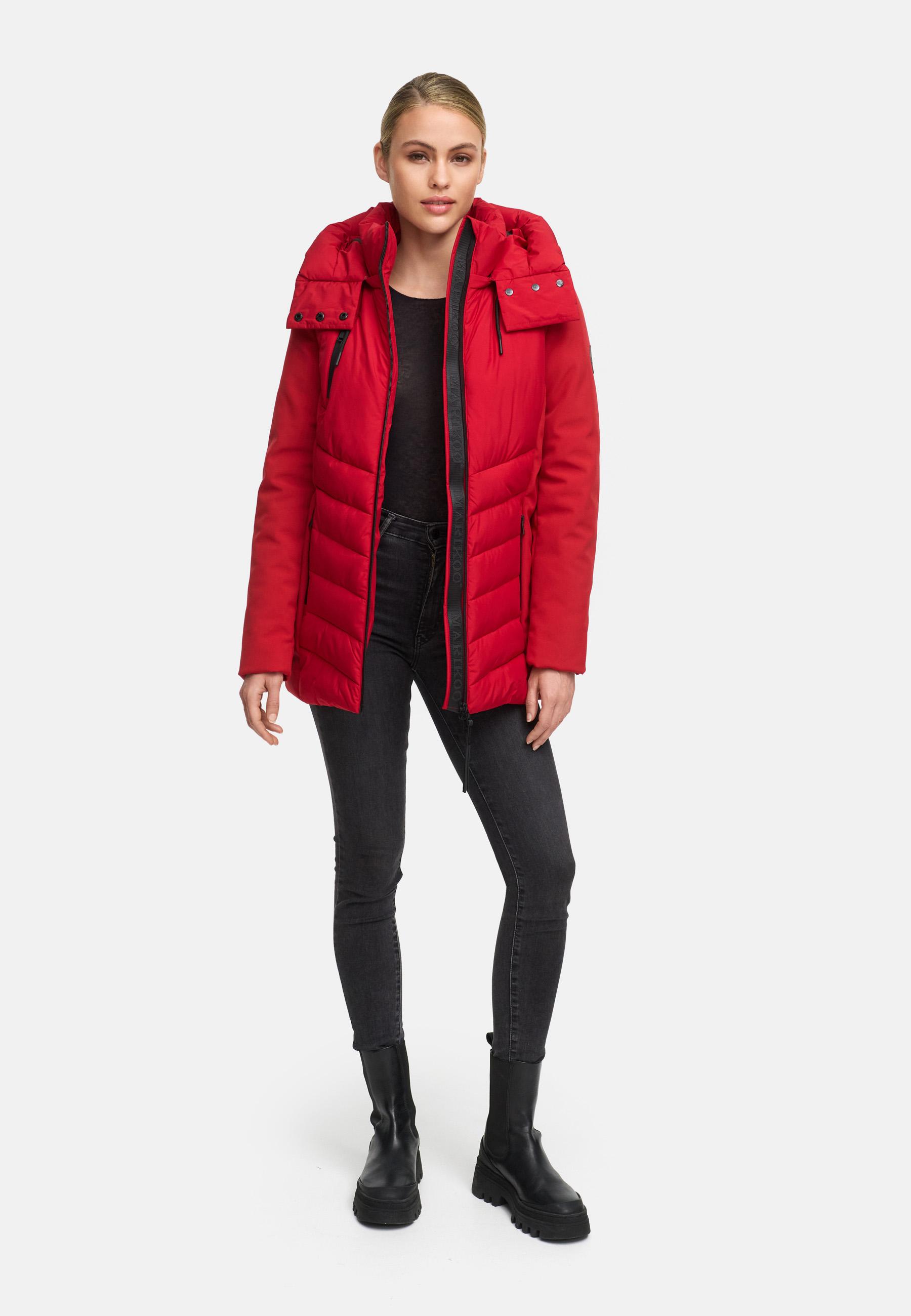 Winter Jacke mit Kapuze "Tivaa XVI" Deep Red