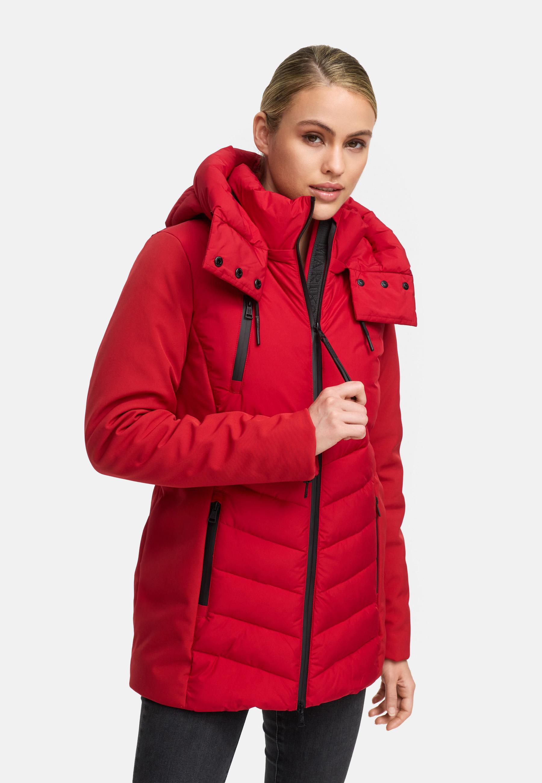 Winter Jacke mit Kapuze "Tivaa XVI" Deep Red
