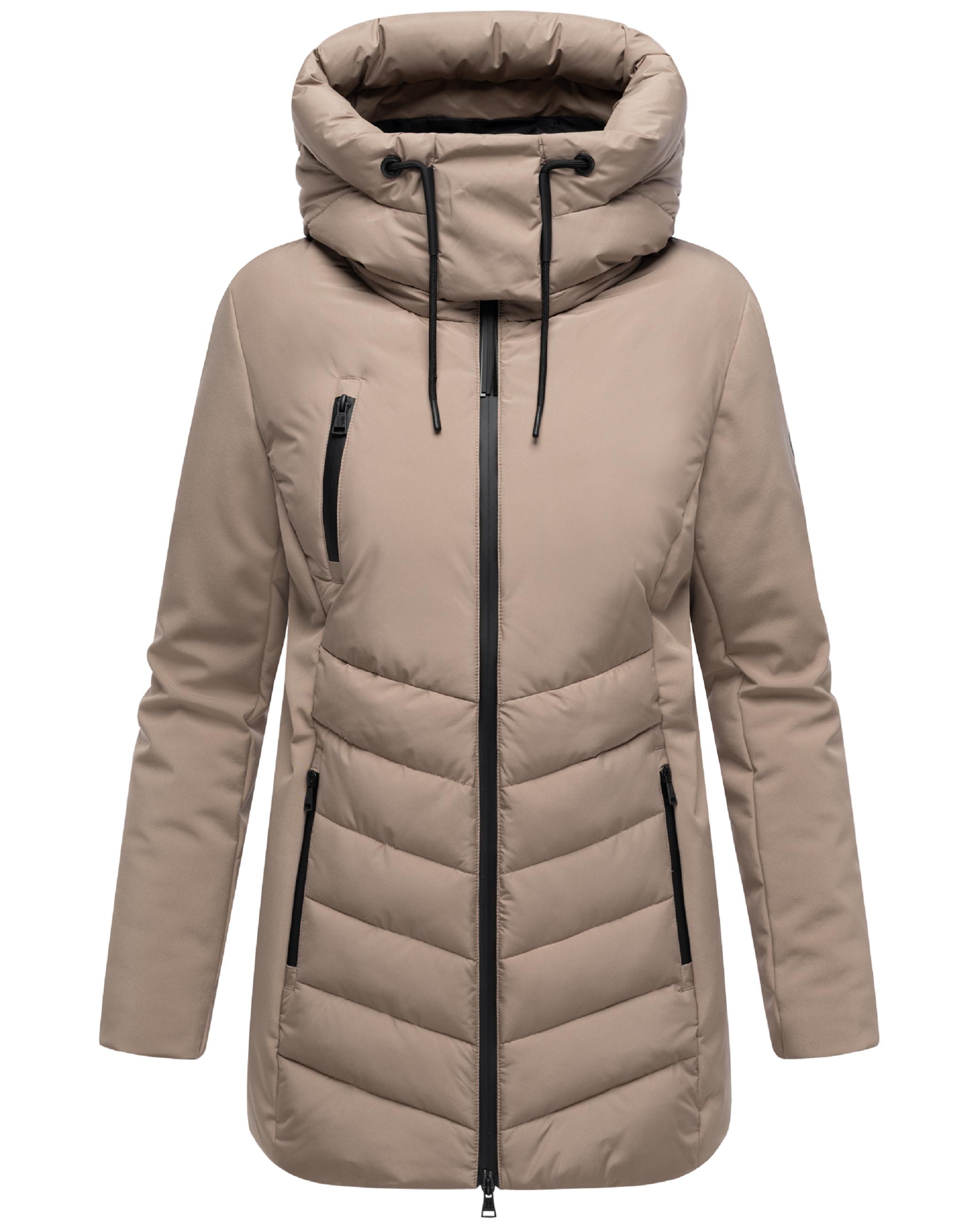 Winter Jacke mit Kapuze "Tivaa XVI" Taupe Grey