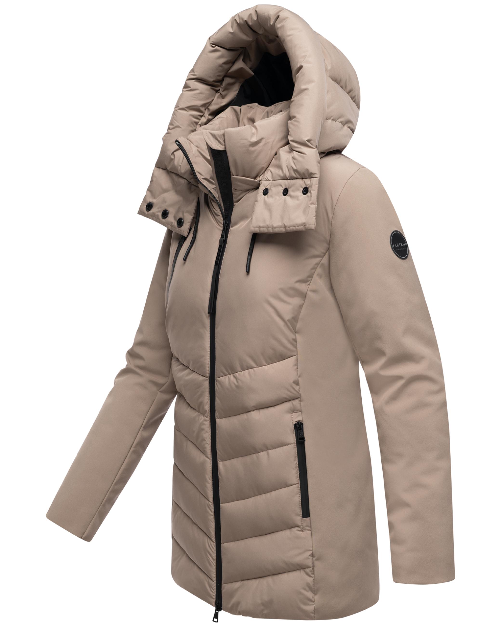 Winter Jacke mit Kapuze "Tivaa XVI" Taupe Grey