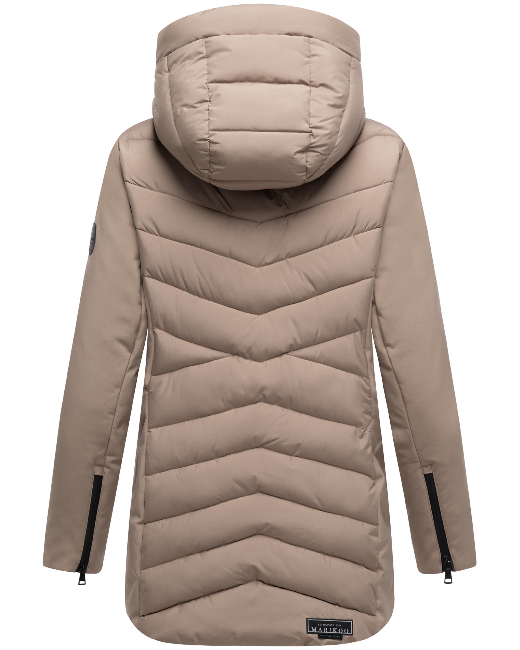 Winter Jacke mit Kapuze "Tivaa XVI" Taupe Grey