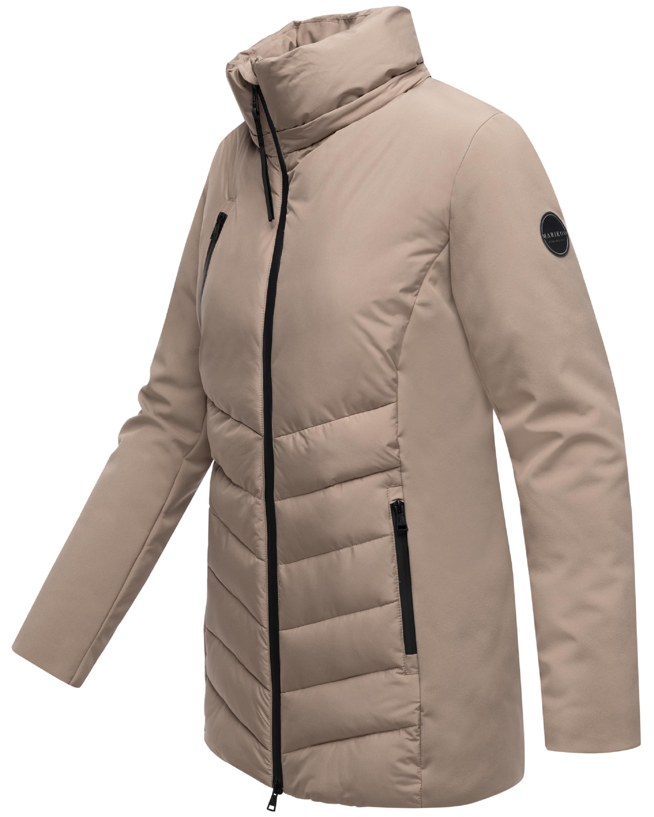 Winter Jacke mit Kapuze "Tivaa XVI" Taupe Grey