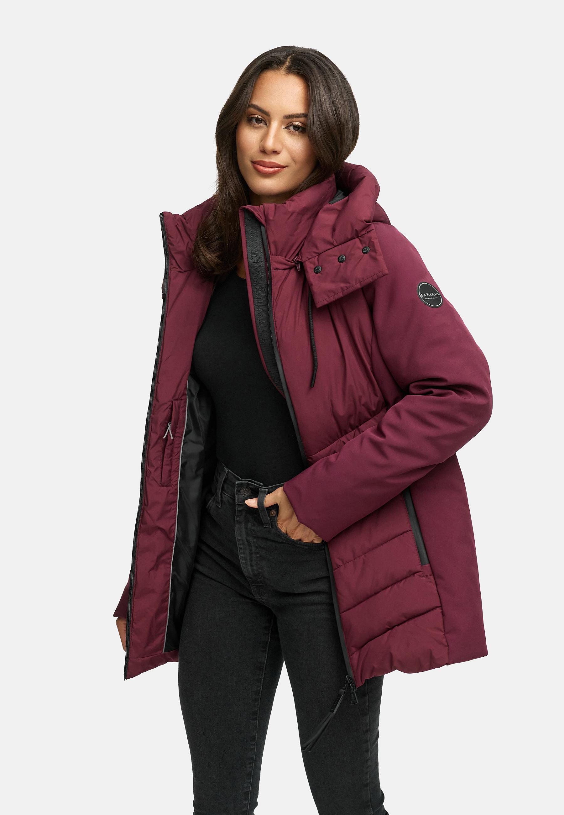 Winter Jacke mit Kapuze "Tivaa XVI" Wine