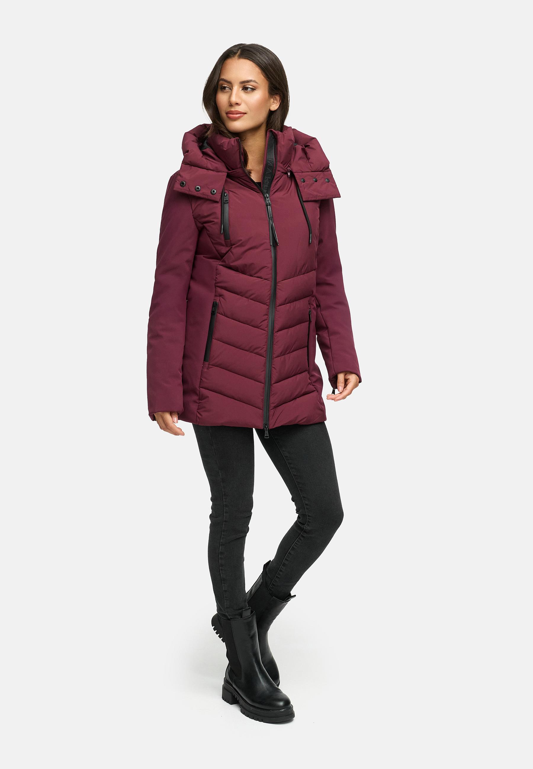 Winter Jacke mit Kapuze "Tivaa XVI" Wine