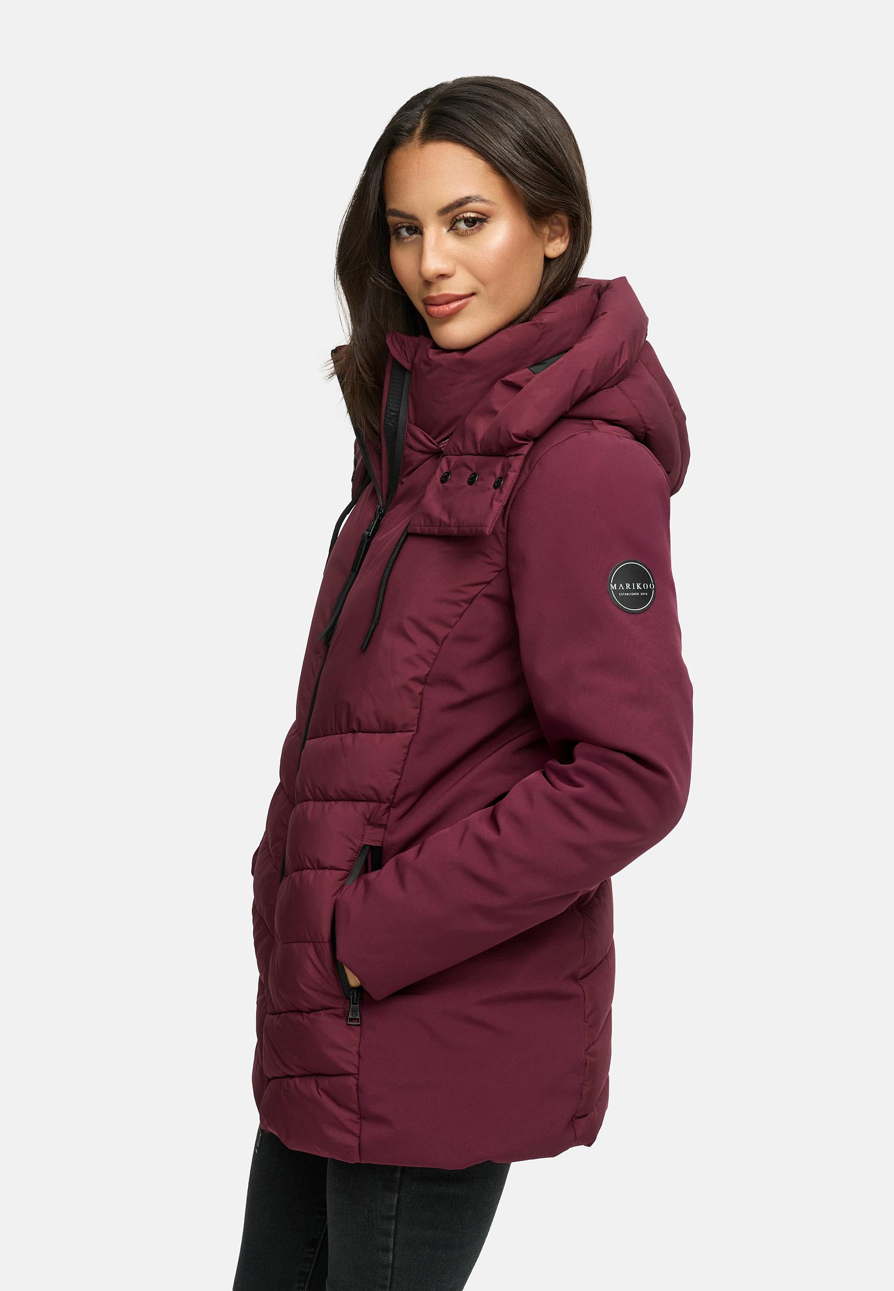 Winter Jacke mit Kapuze "Tivaa XVI" Wine