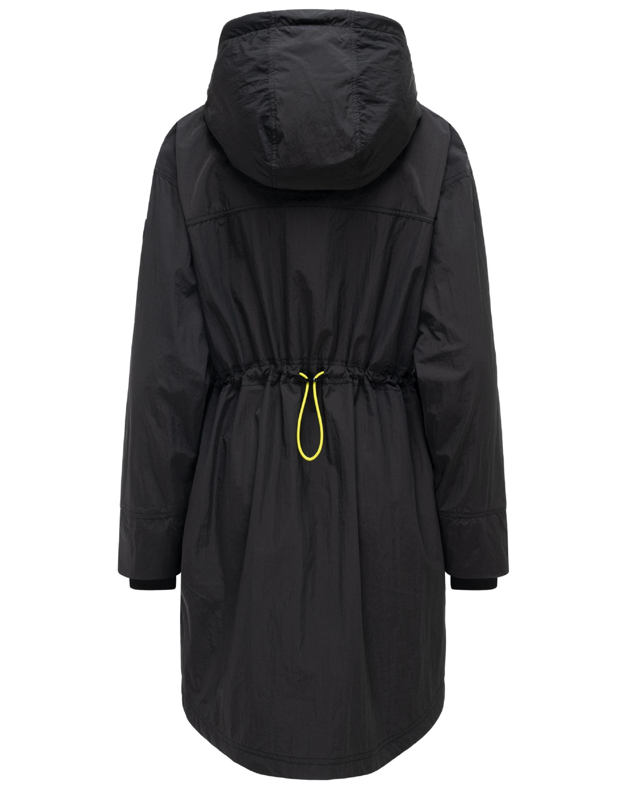Parka leichter Übergangsmantel mit Taillenzugkordeln "Trüffelbonbon 16" Black