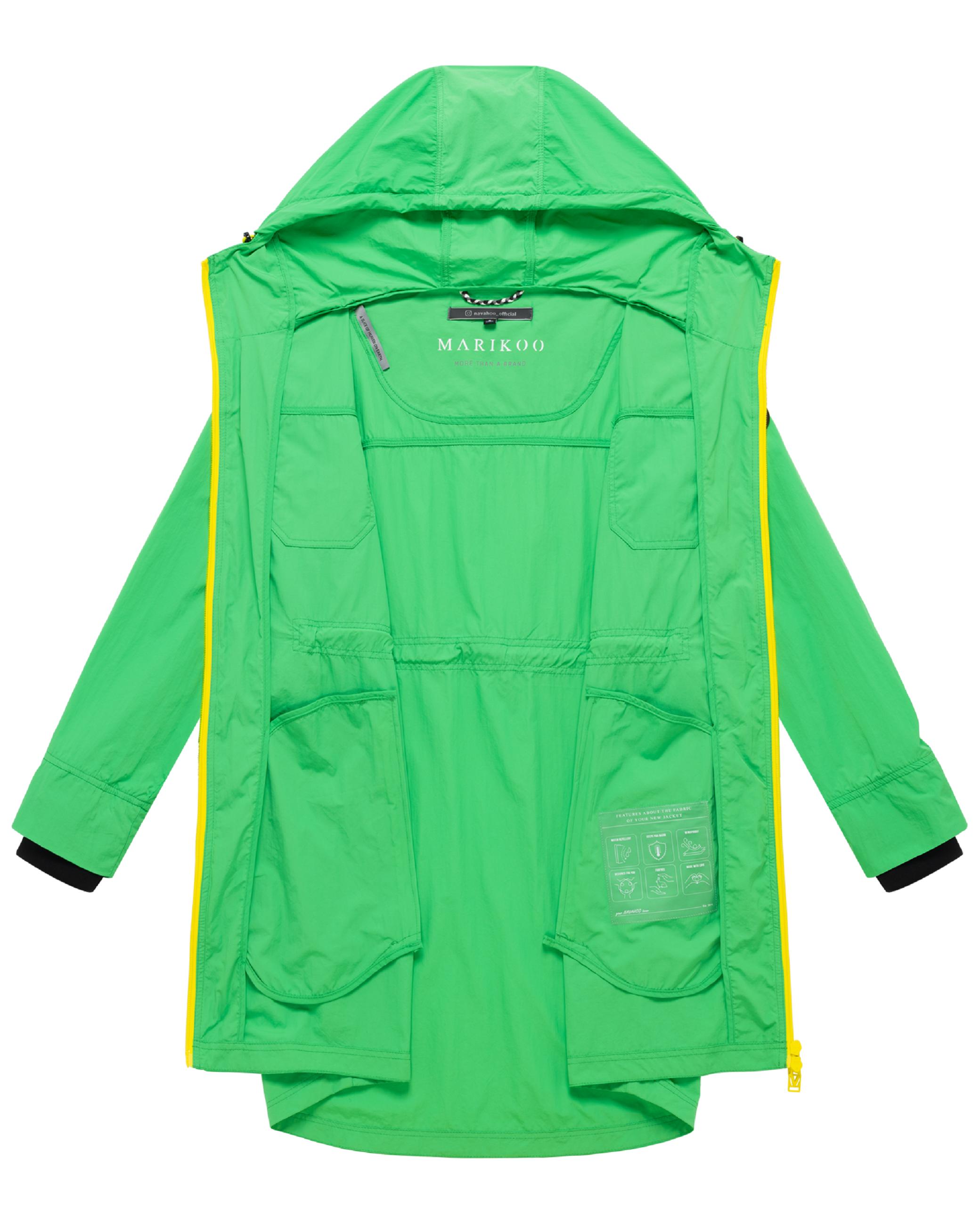 Parka leichter Übergangsmantel mit Taillenzugkordeln "Trüffelbonbon 16" Cactus Green