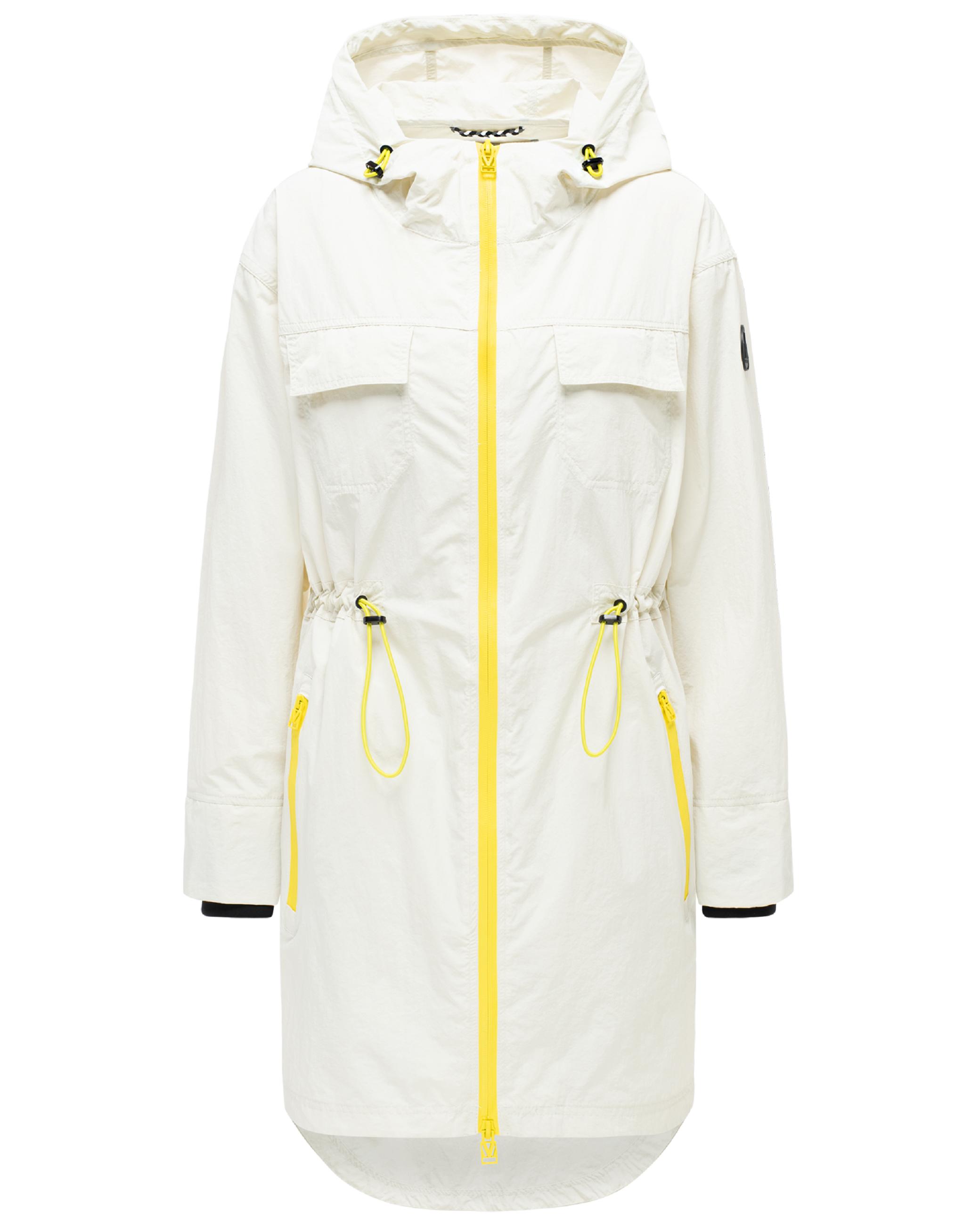 Parka leichter Übergangsmantel mit Taillenzugkordeln "Trüffelbonbon 16" Offwhite