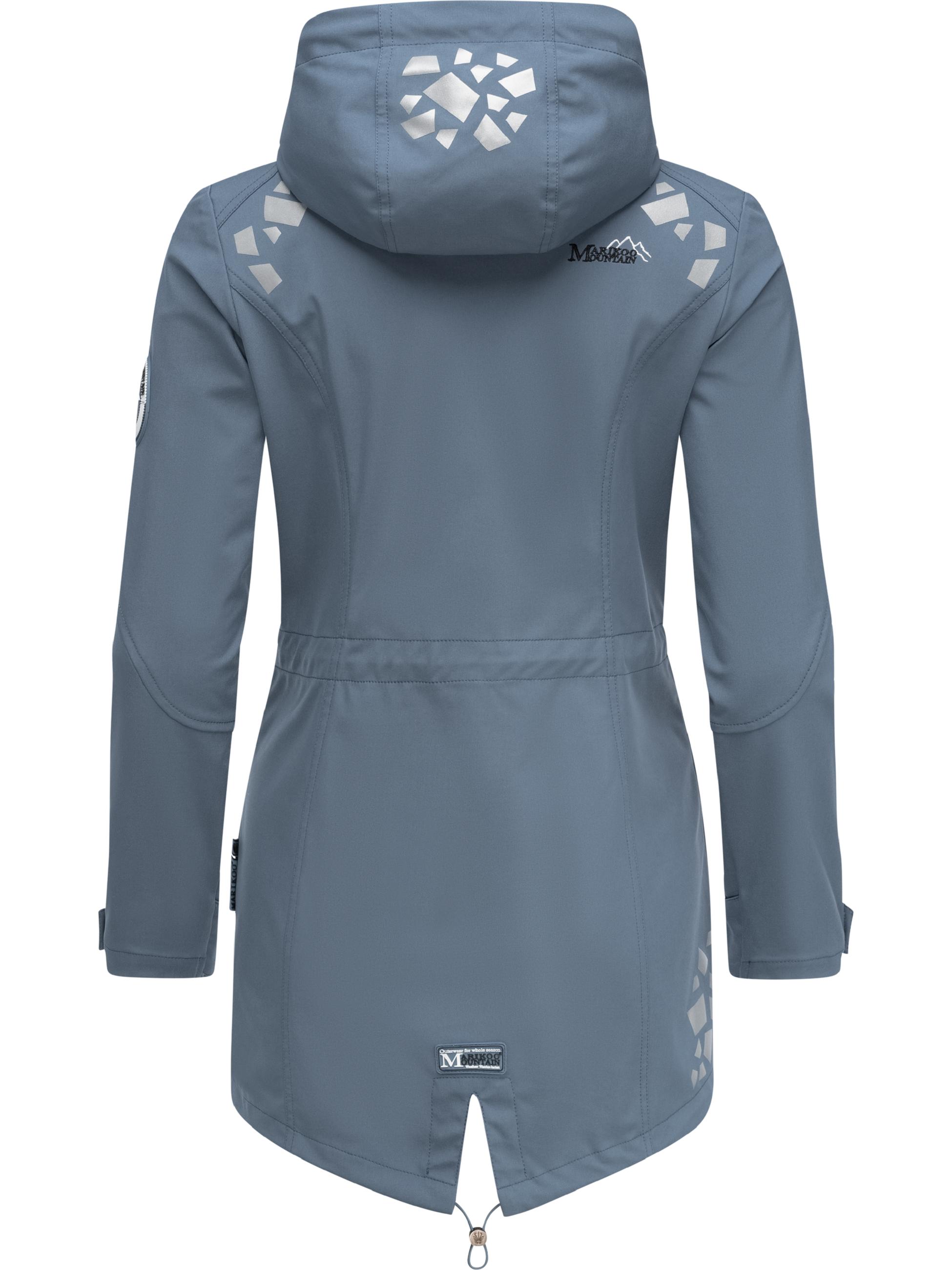 Übergang Softshell-Mantel mit Kapuze "Ulissaa" Dusty Blue