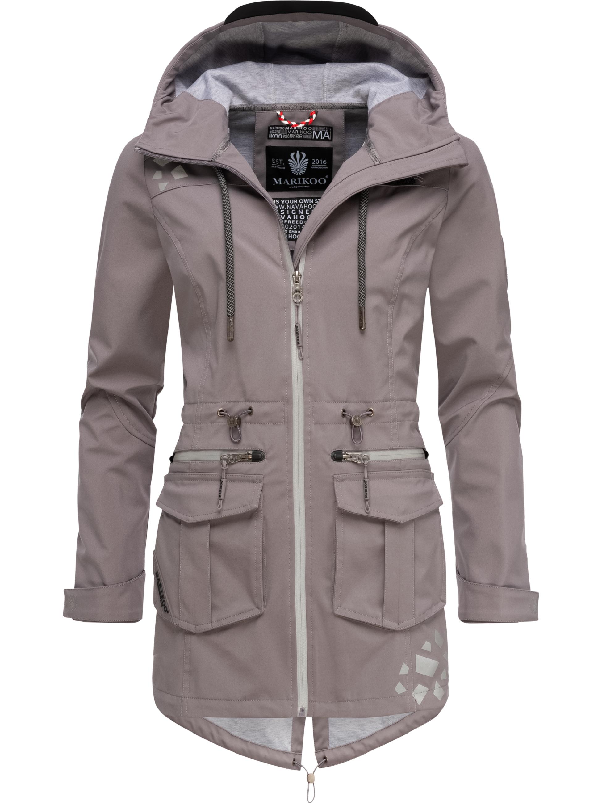 Übergang Softshell-Mantel mit Kapuze "Ulissaa" Grey