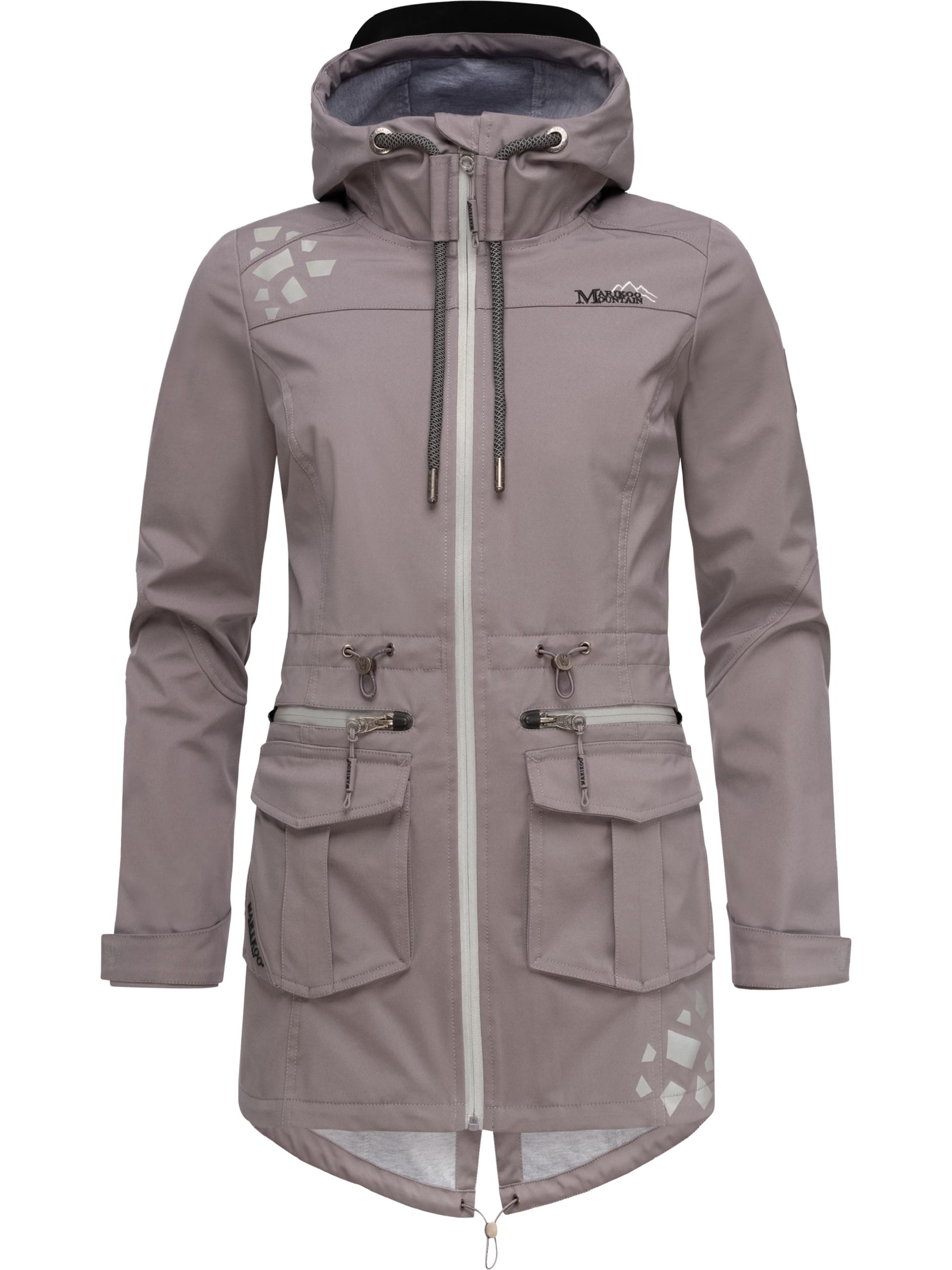 Übergang Softshell-Mantel mit Kapuze "Ulissaa" Grey