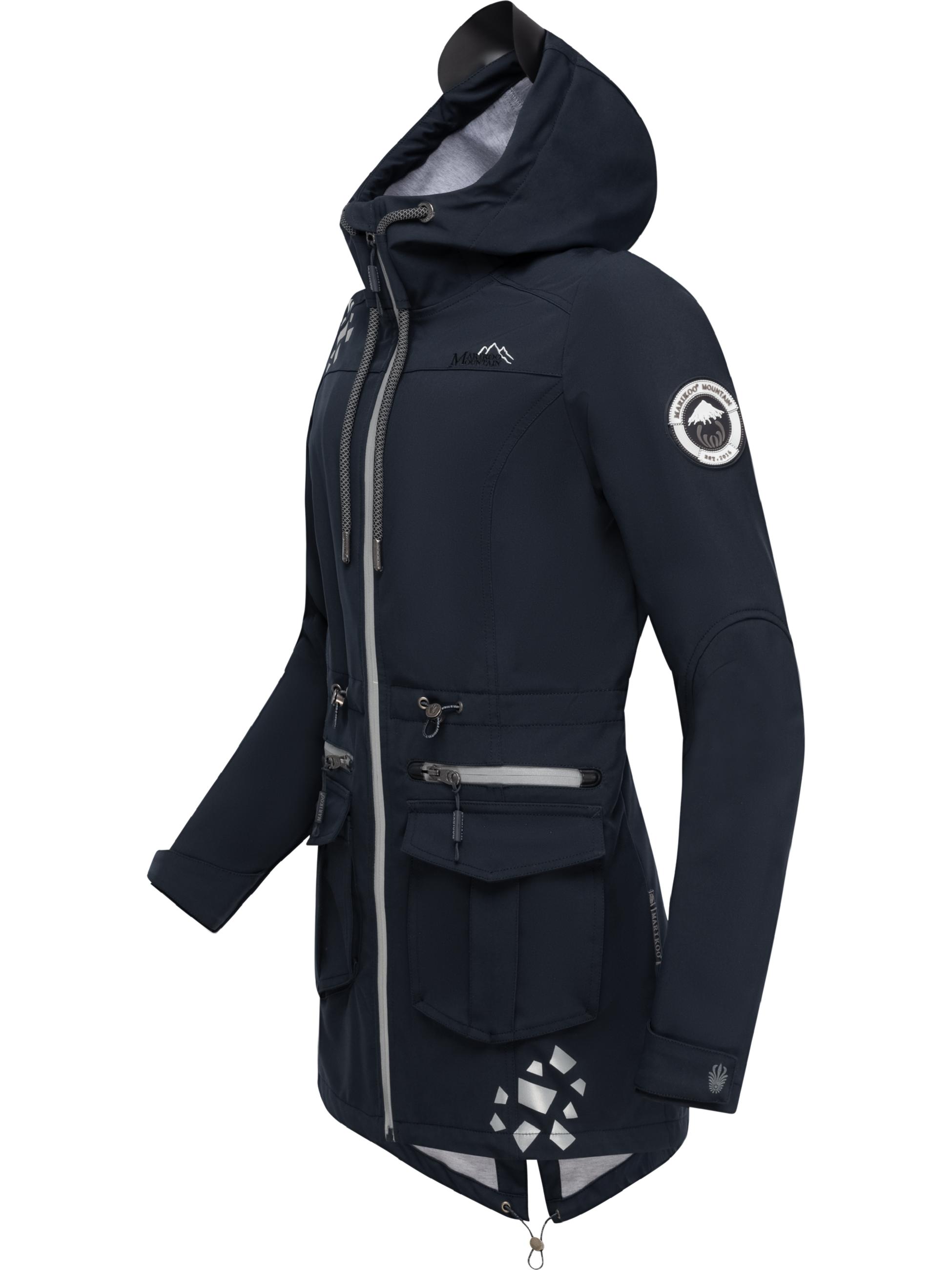 Übergang Softshell-Mantel mit Kapuze "Ulissaa" Navy