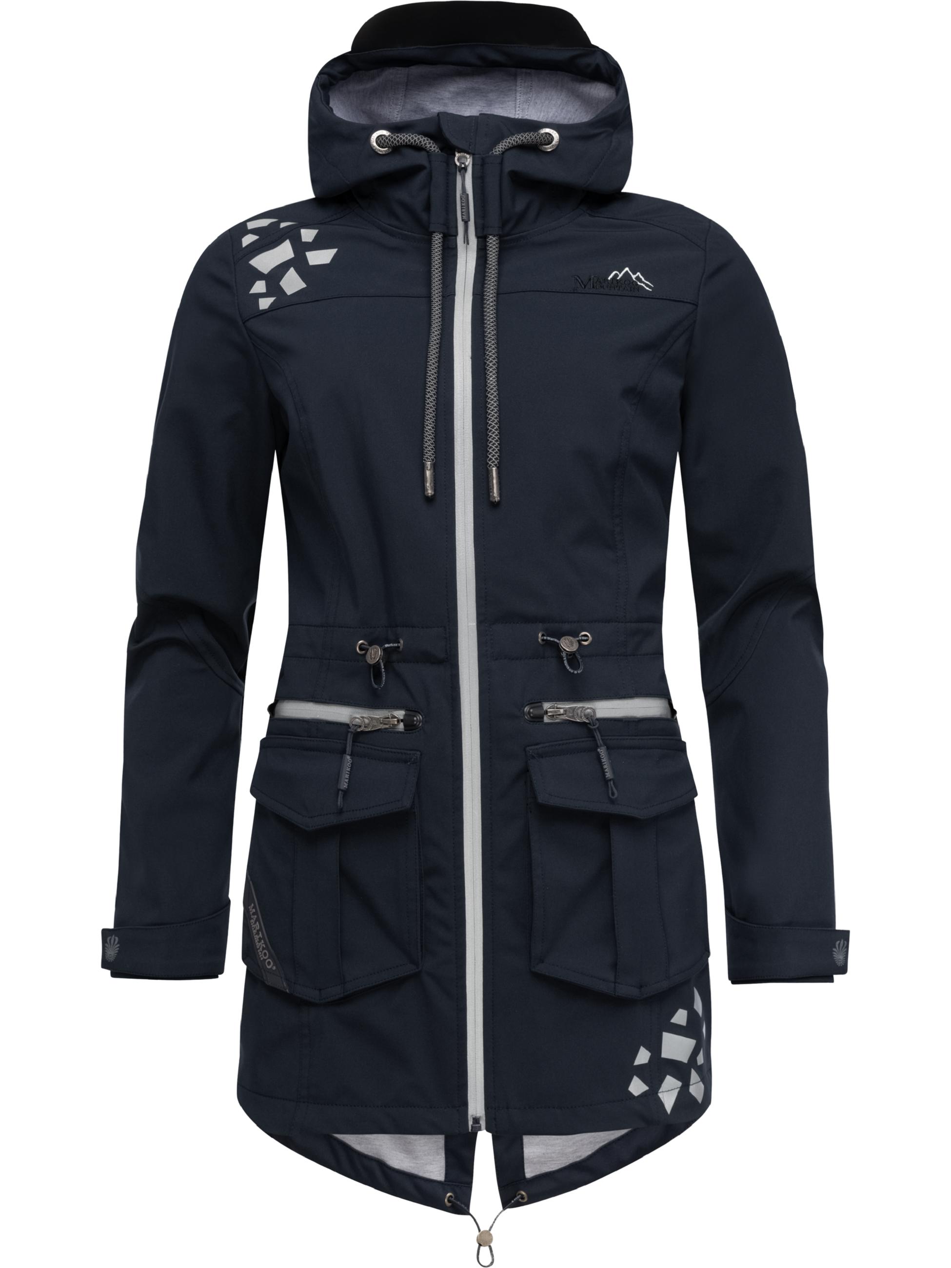 Übergang Softshell-Mantel mit Kapuze "Ulissaa" Navy