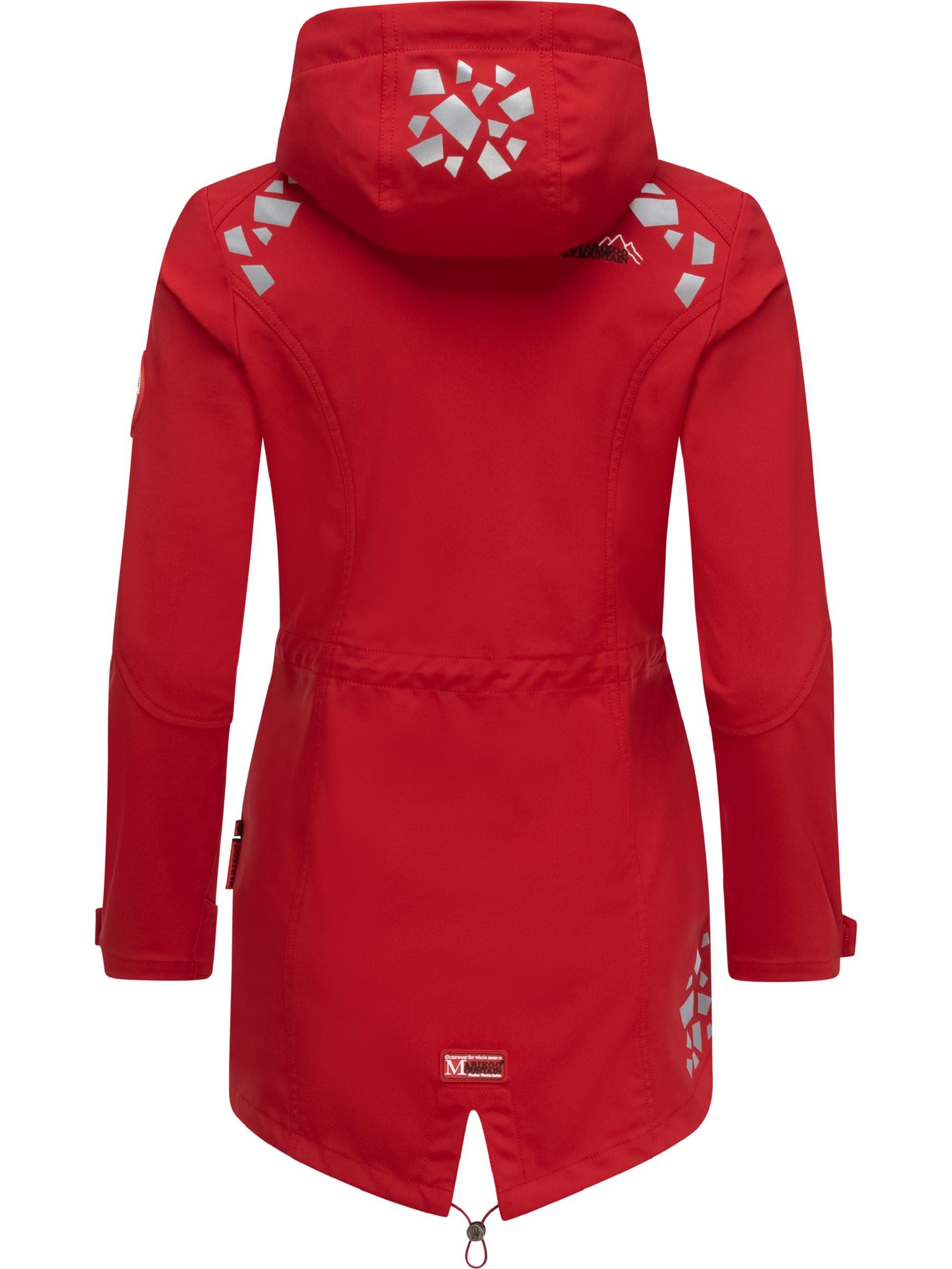 Übergang Softshell-Mantel mit Kapuze "Ulissaa" Red