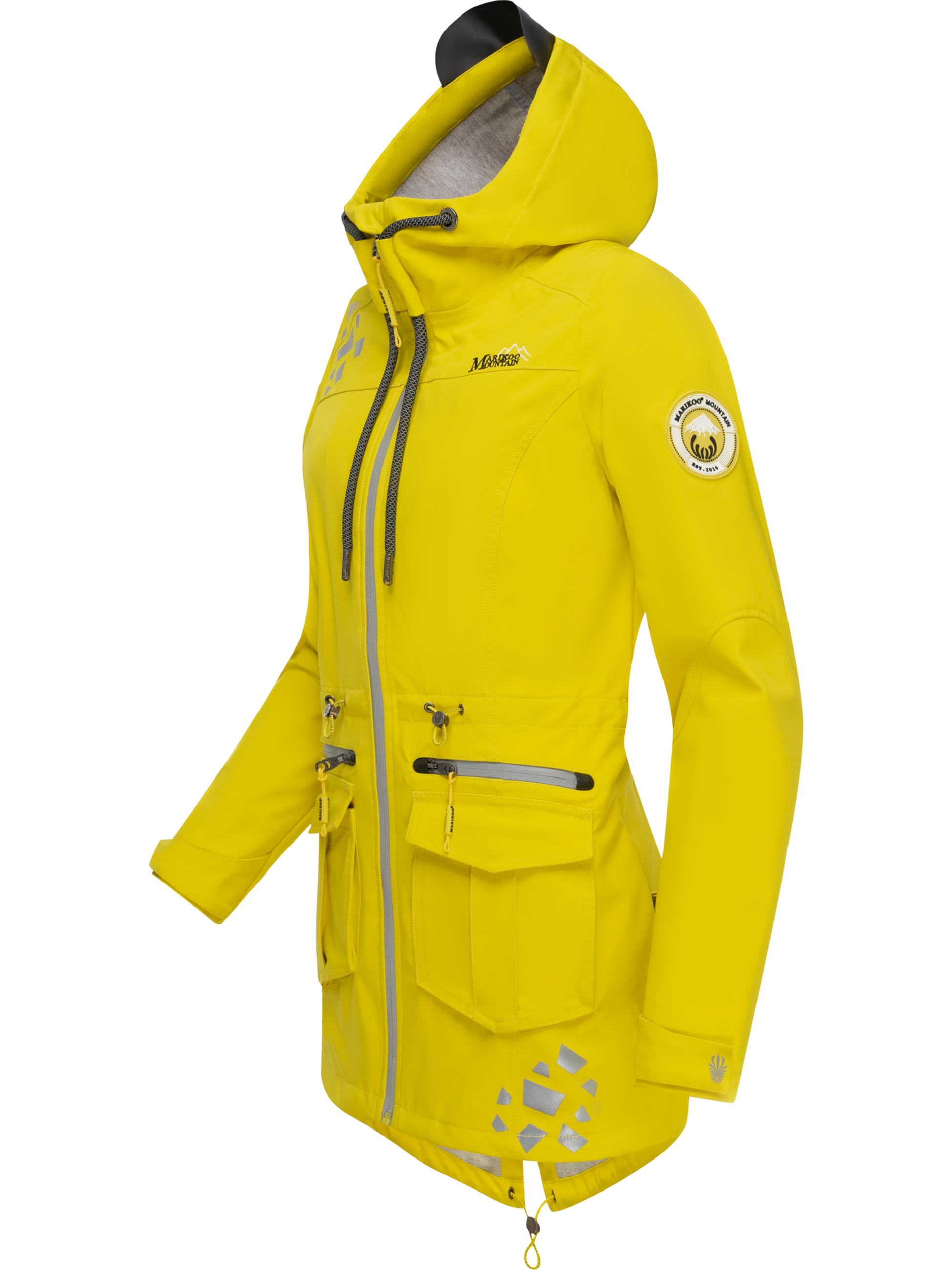 Übergang Softshell-Mantel mit Kapuze "Ulissaa" Yellow