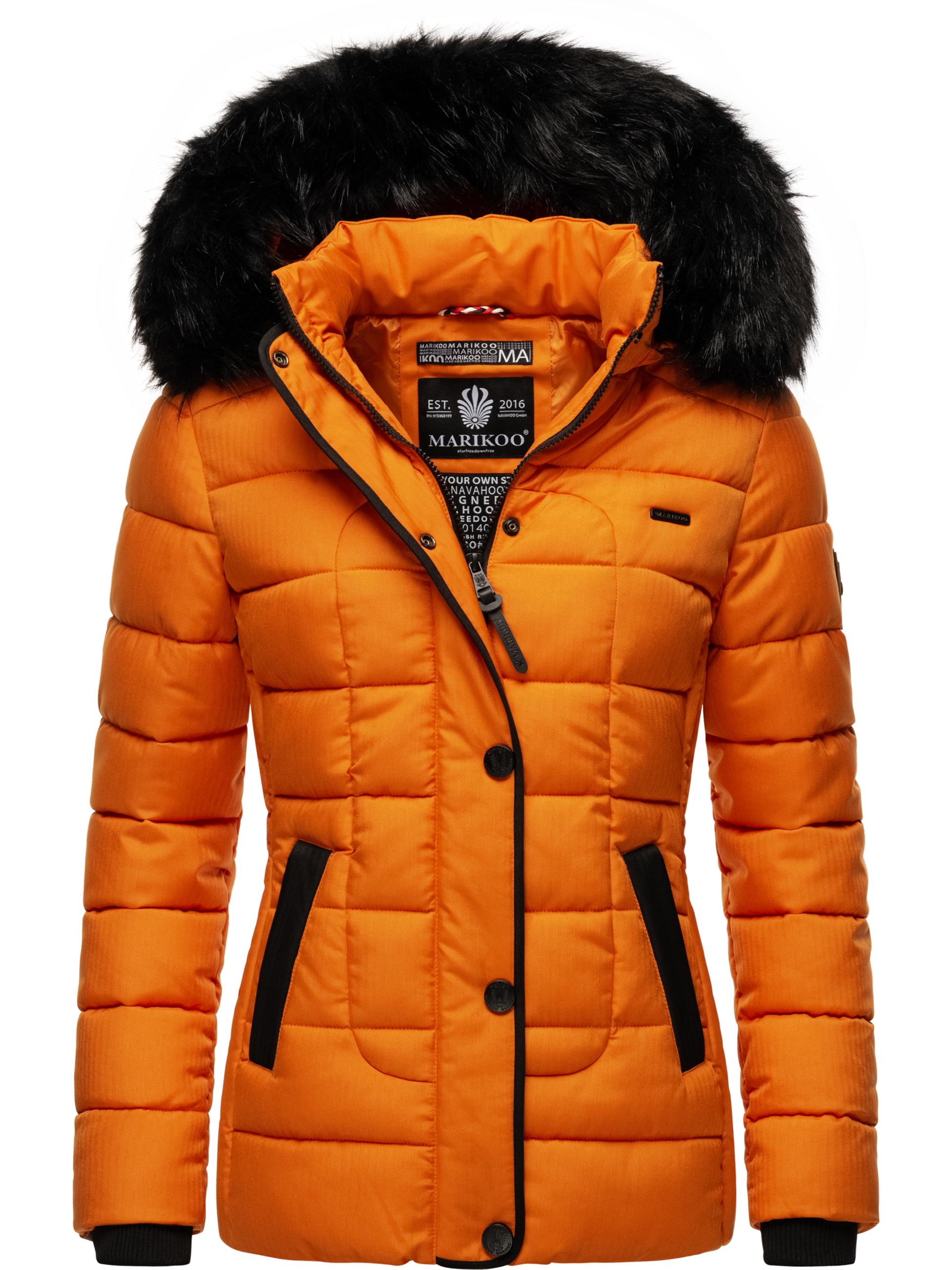 Winter Steppjacke mit Kapuze "Unique" Burnt Orange