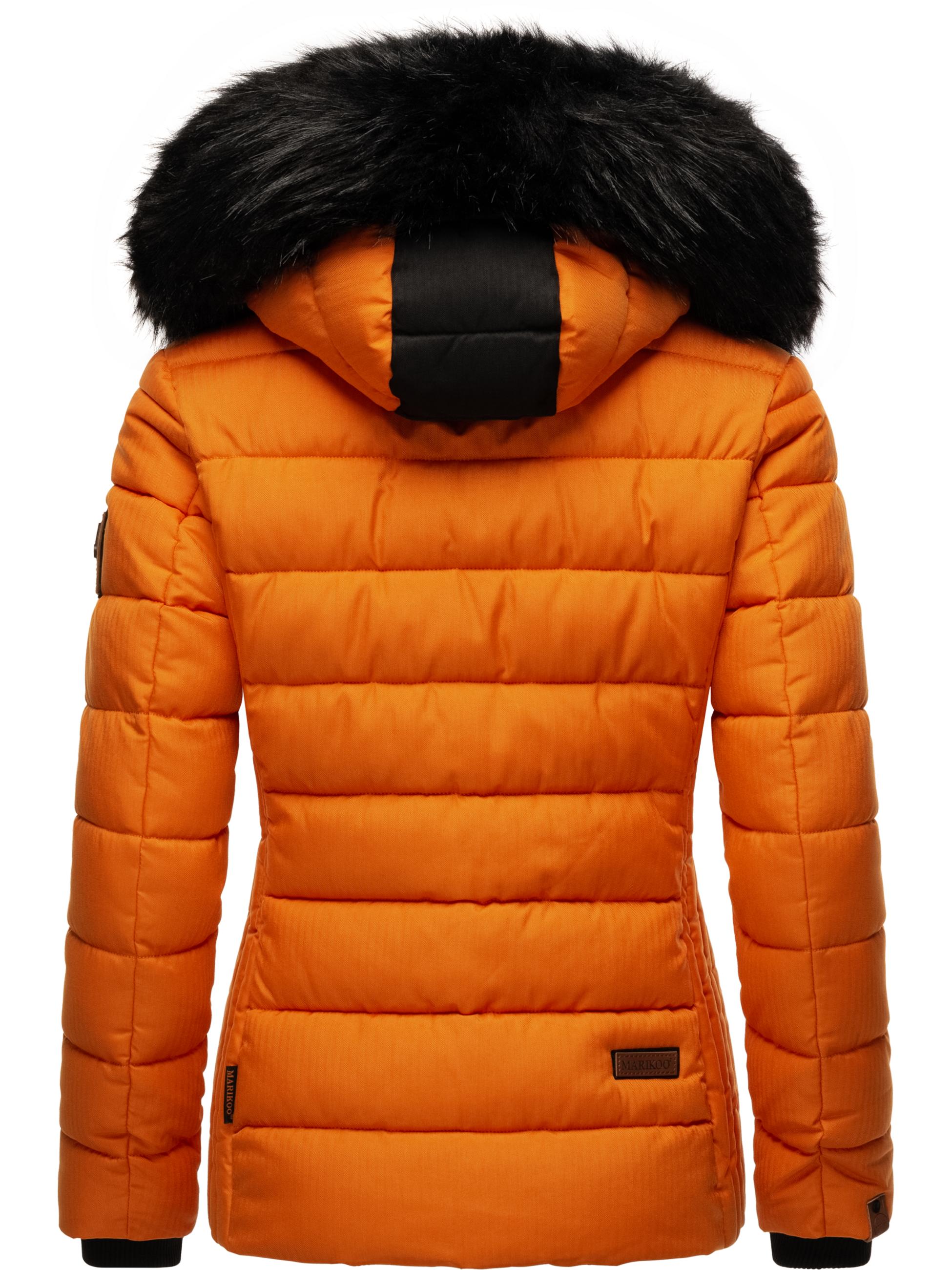 Winter Steppjacke mit Kapuze "Unique" Burnt Orange