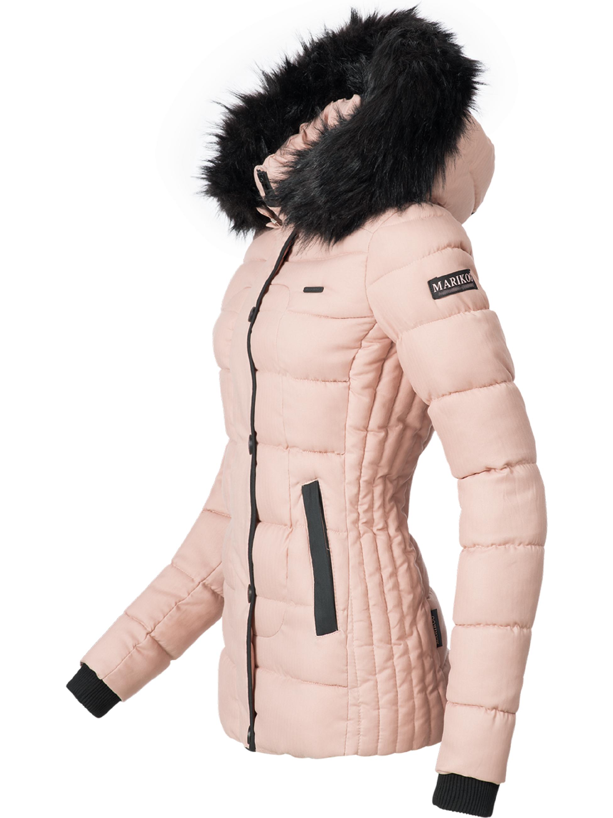 Winter Steppjacke mit Kapuze "Unique" Rosa