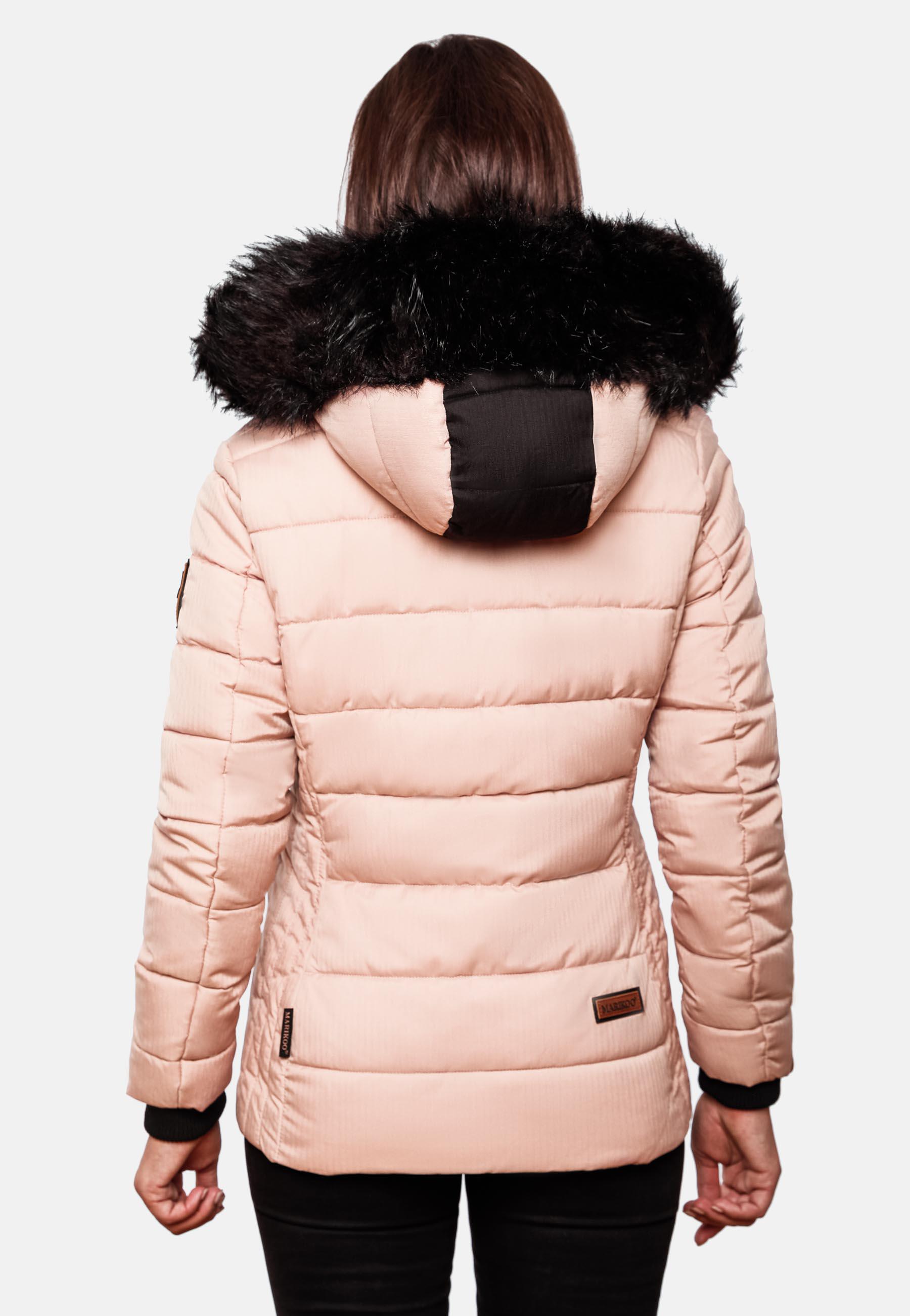 Winter Steppjacke mit Kapuze "Unique" Rosa