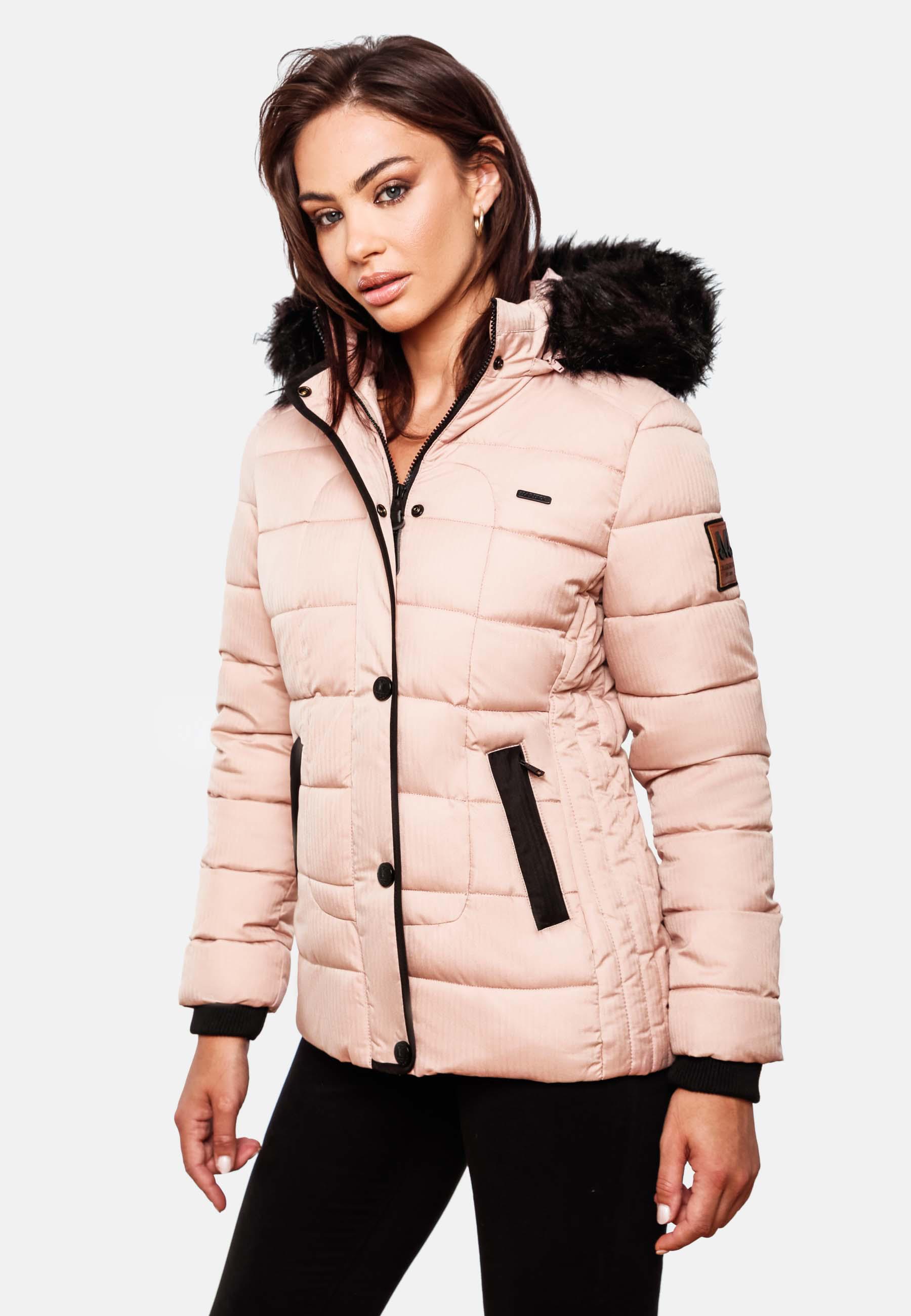 Winter Steppjacke mit Kapuze "Unique" Rosa