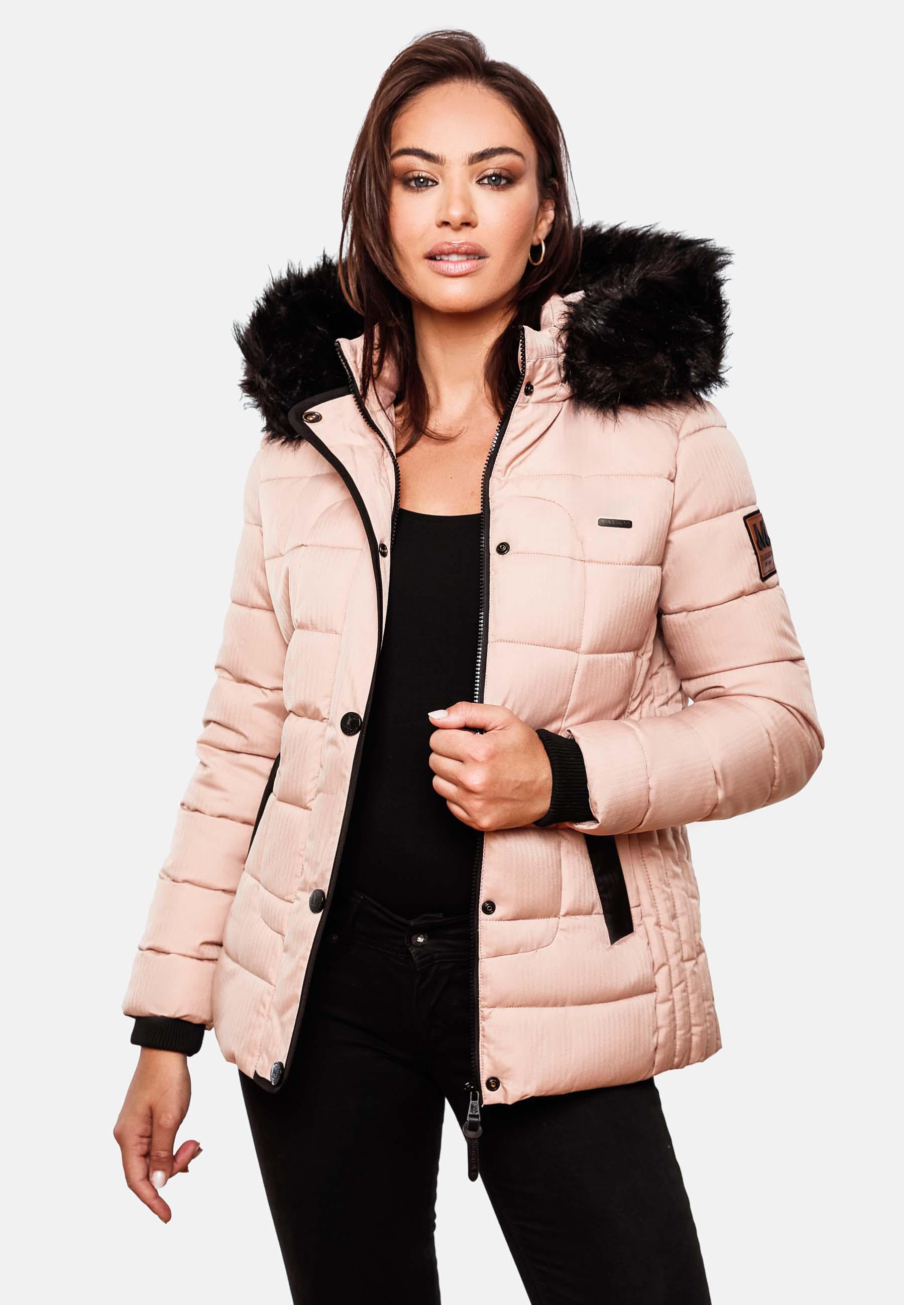 Winter Steppjacke mit Kapuze "Unique" Rosa