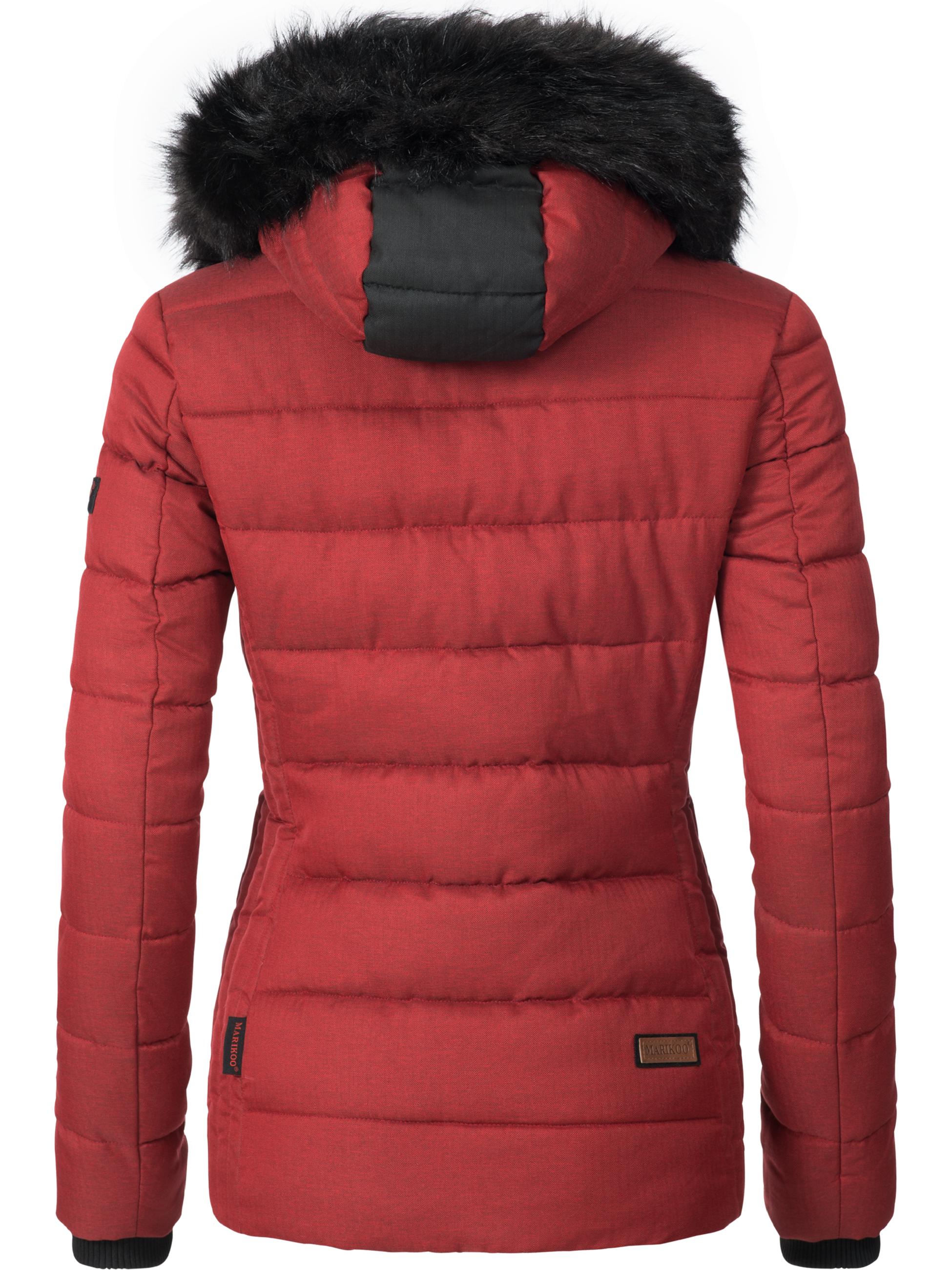 Winter Steppjacke mit Kapuze "Unique" Rot