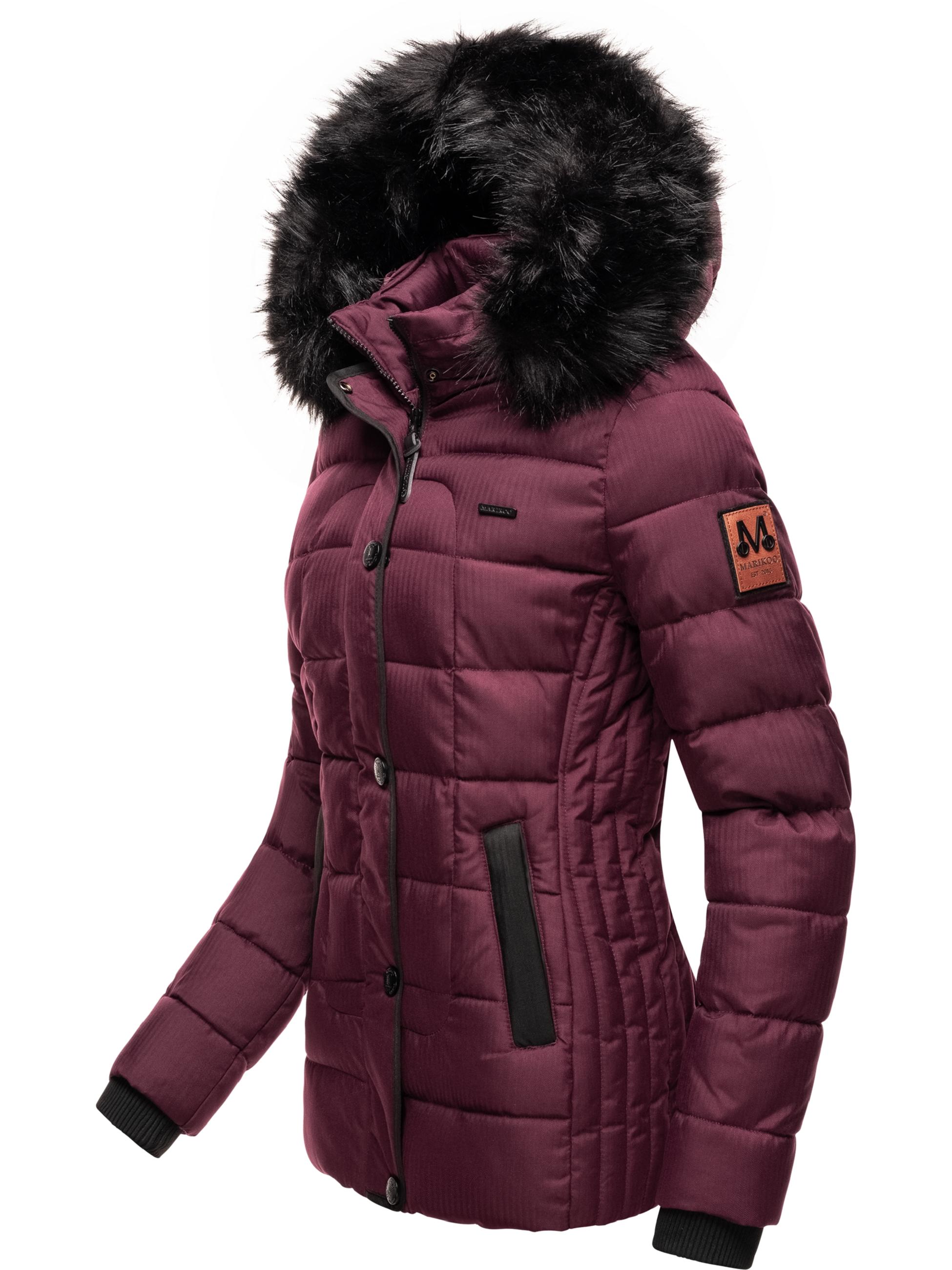 Winter Steppjacke mit Kapuze "Unique" Wine