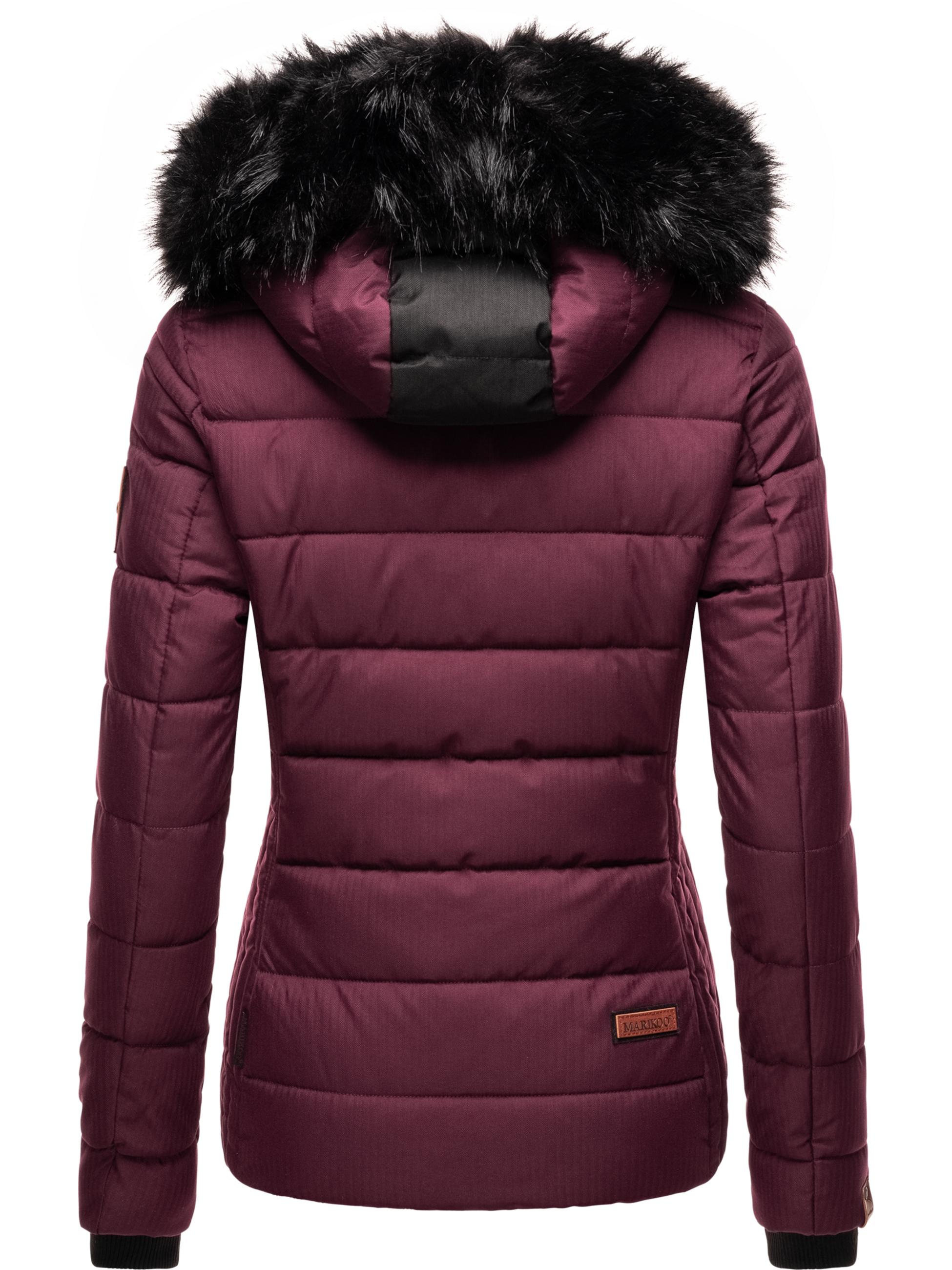 Winter Steppjacke mit Kapuze "Unique" Wine