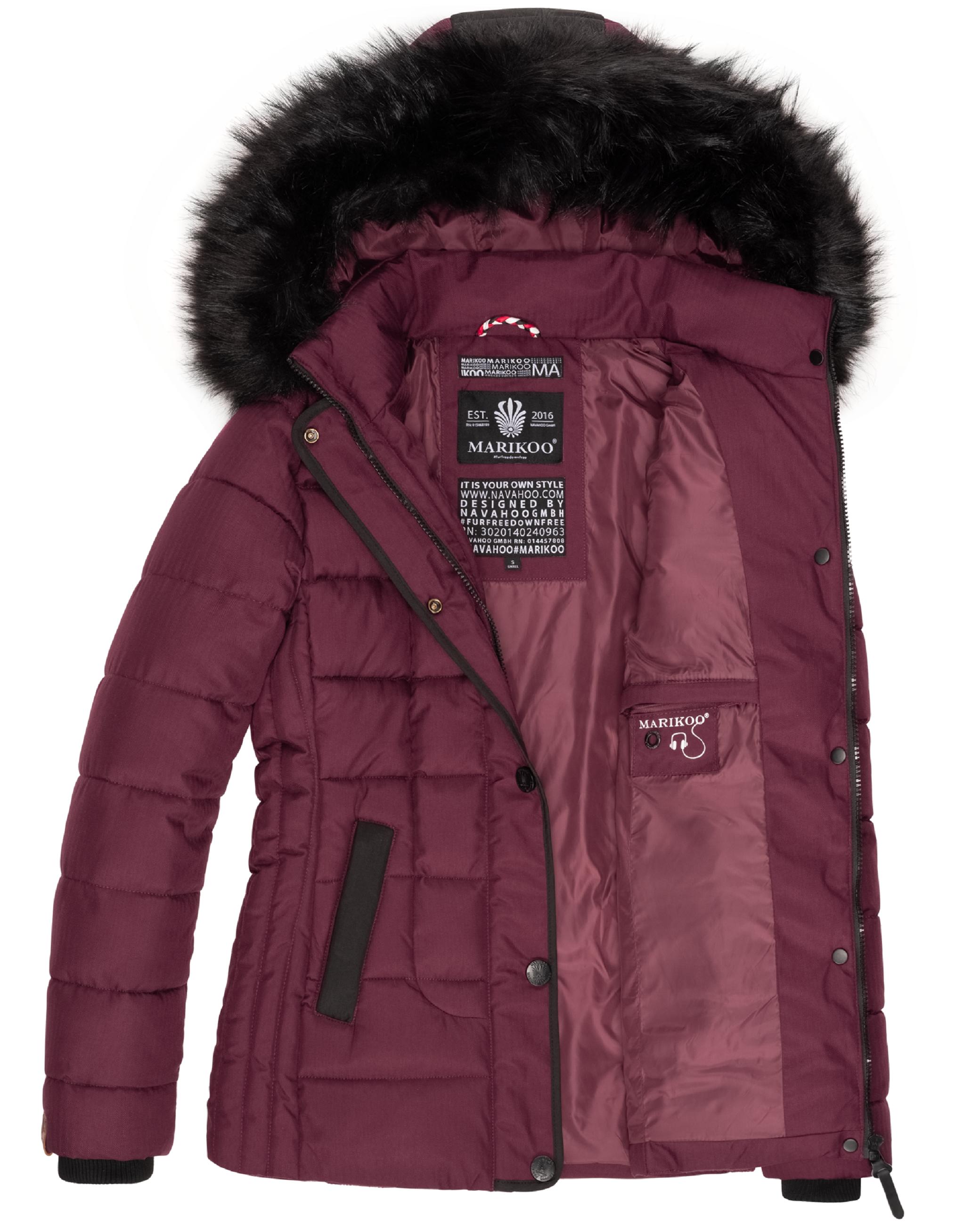 Winter Steppjacke mit Kapuze "Unique" Wine