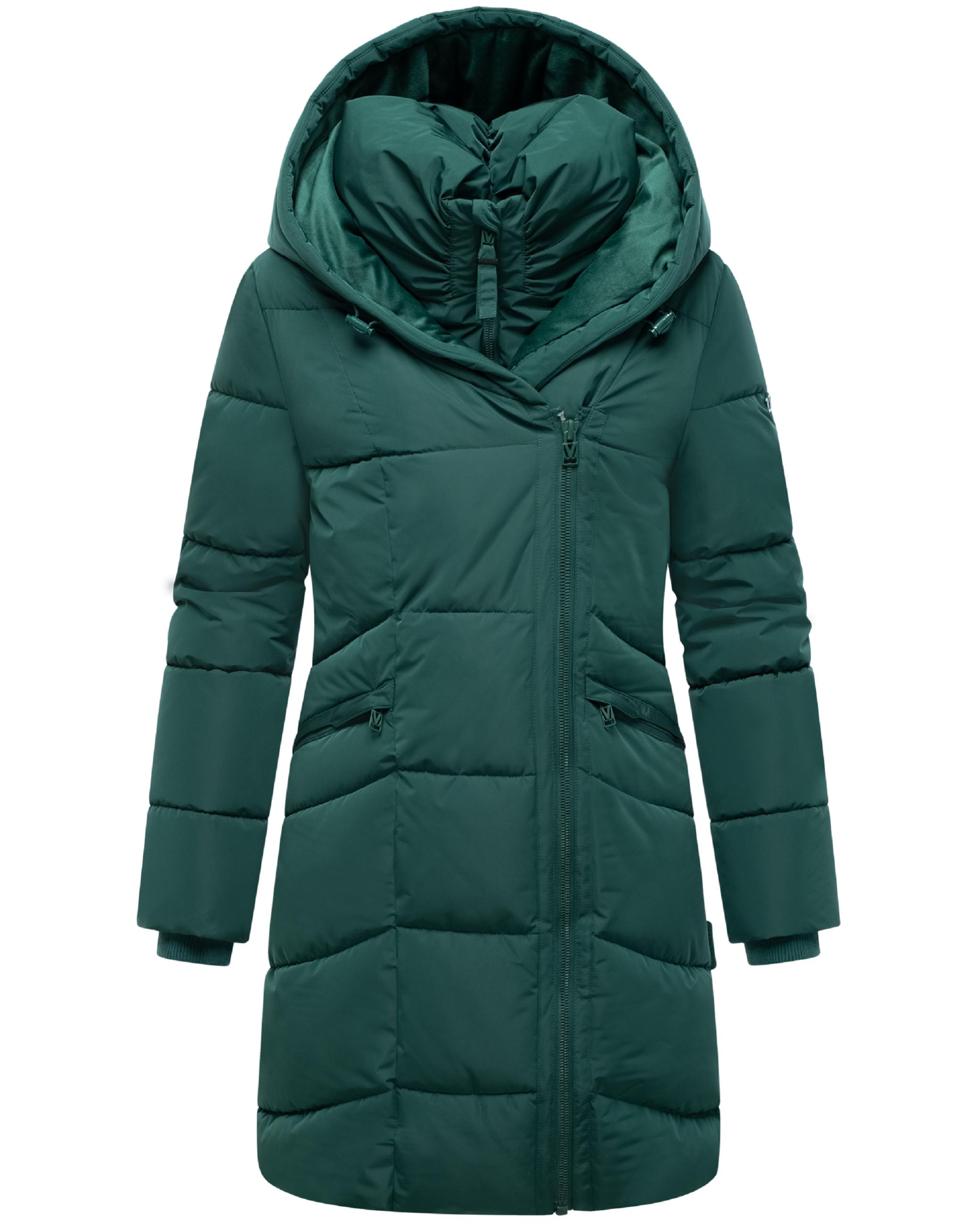 Gesteppter Winter Kurzmantel mit Kapuze "Virenaa 16" Evergreen