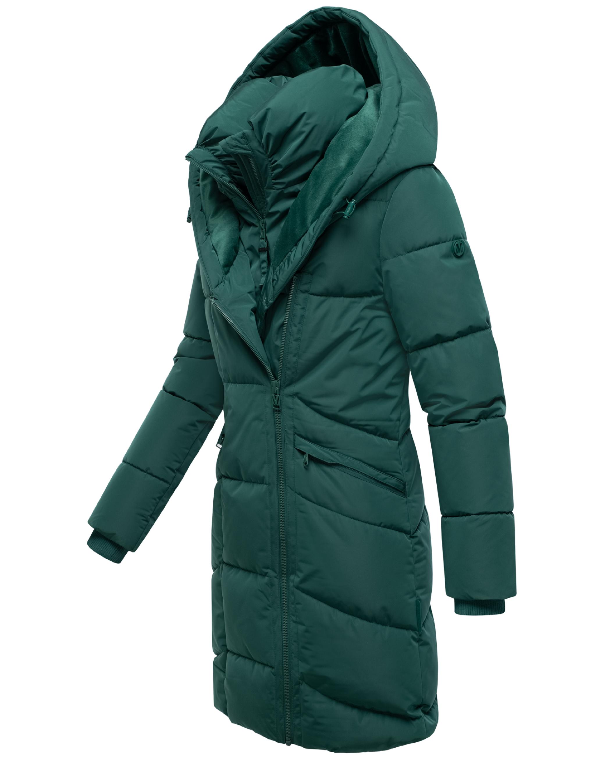 Gesteppter Winter Kurzmantel mit Kapuze "Virenaa 16" Evergreen