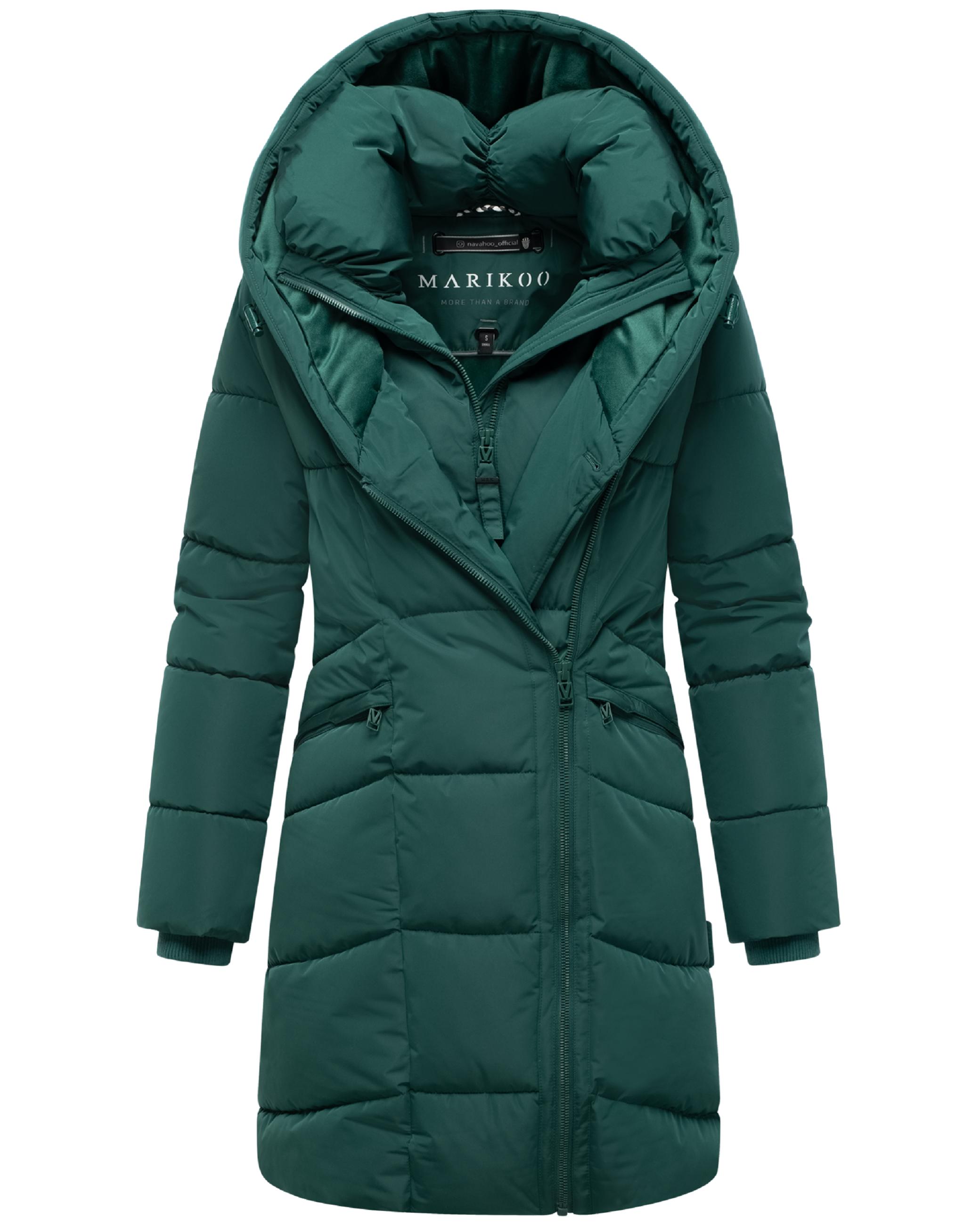 Gesteppter Winter Kurzmantel mit Kapuze "Virenaa 16" Evergreen
