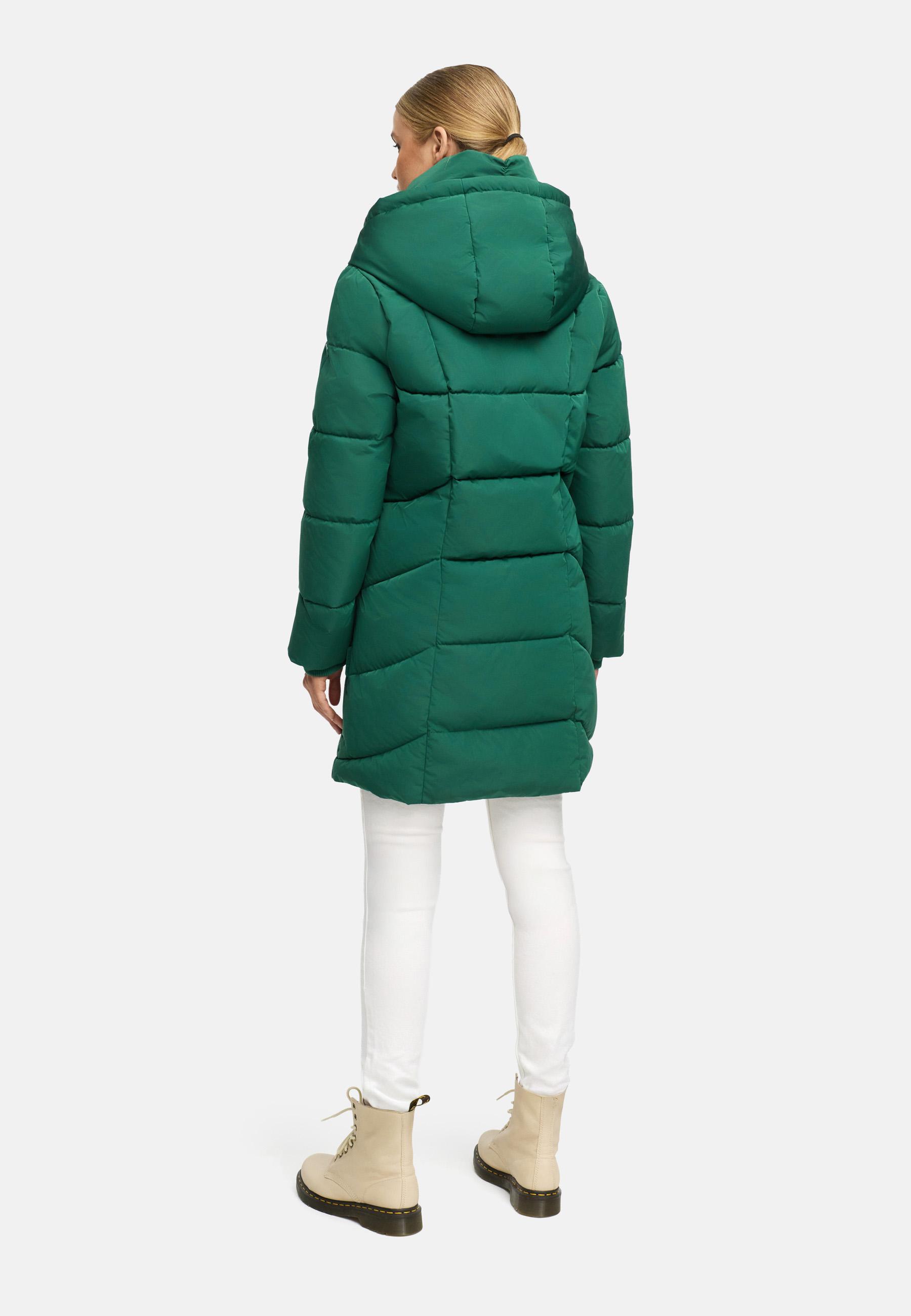 Gesteppter Winter Kurzmantel mit Kapuze "Virenaa 16" Evergreen