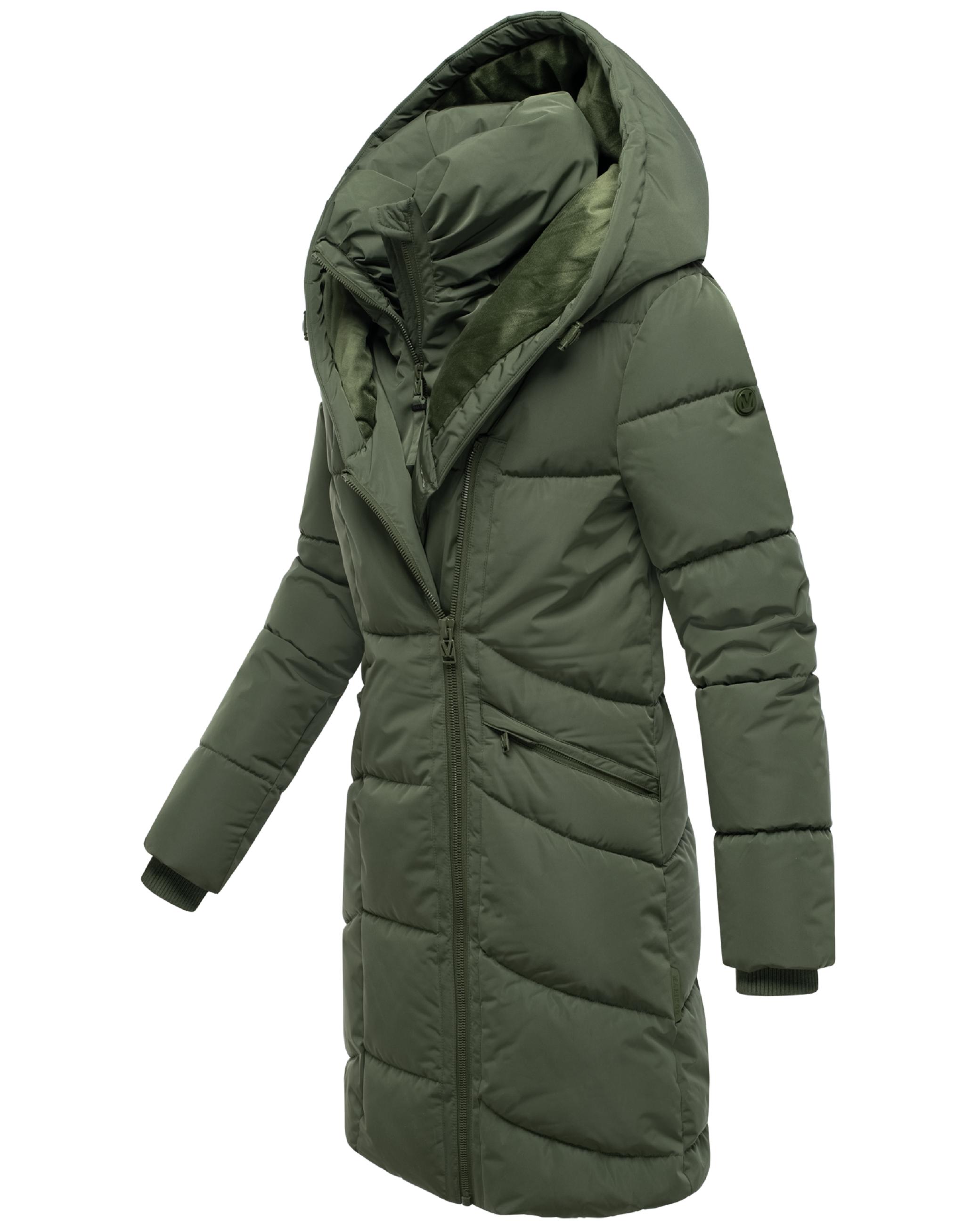Gesteppter Winter Kurzmantel mit Kapuze "Virenaa 16" Pine Olive