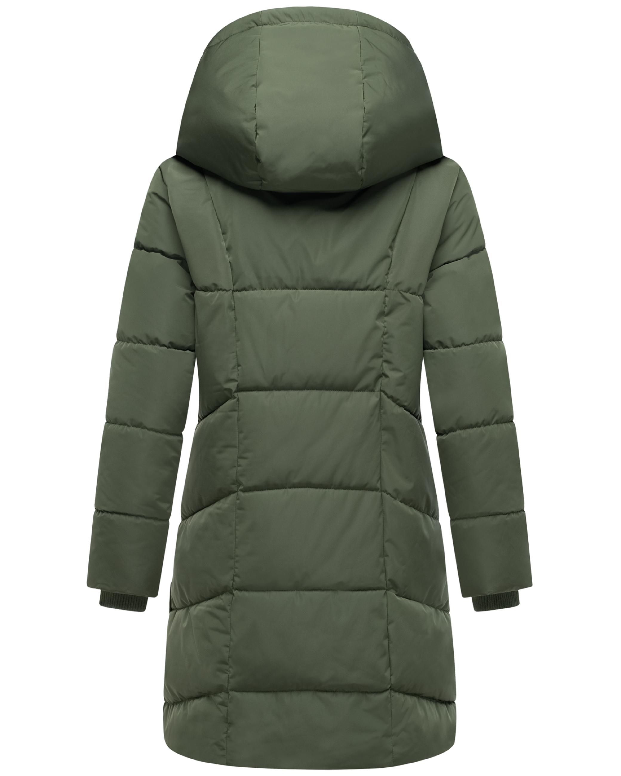 Gesteppter Winter Kurzmantel mit Kapuze "Virenaa 16" Pine Olive