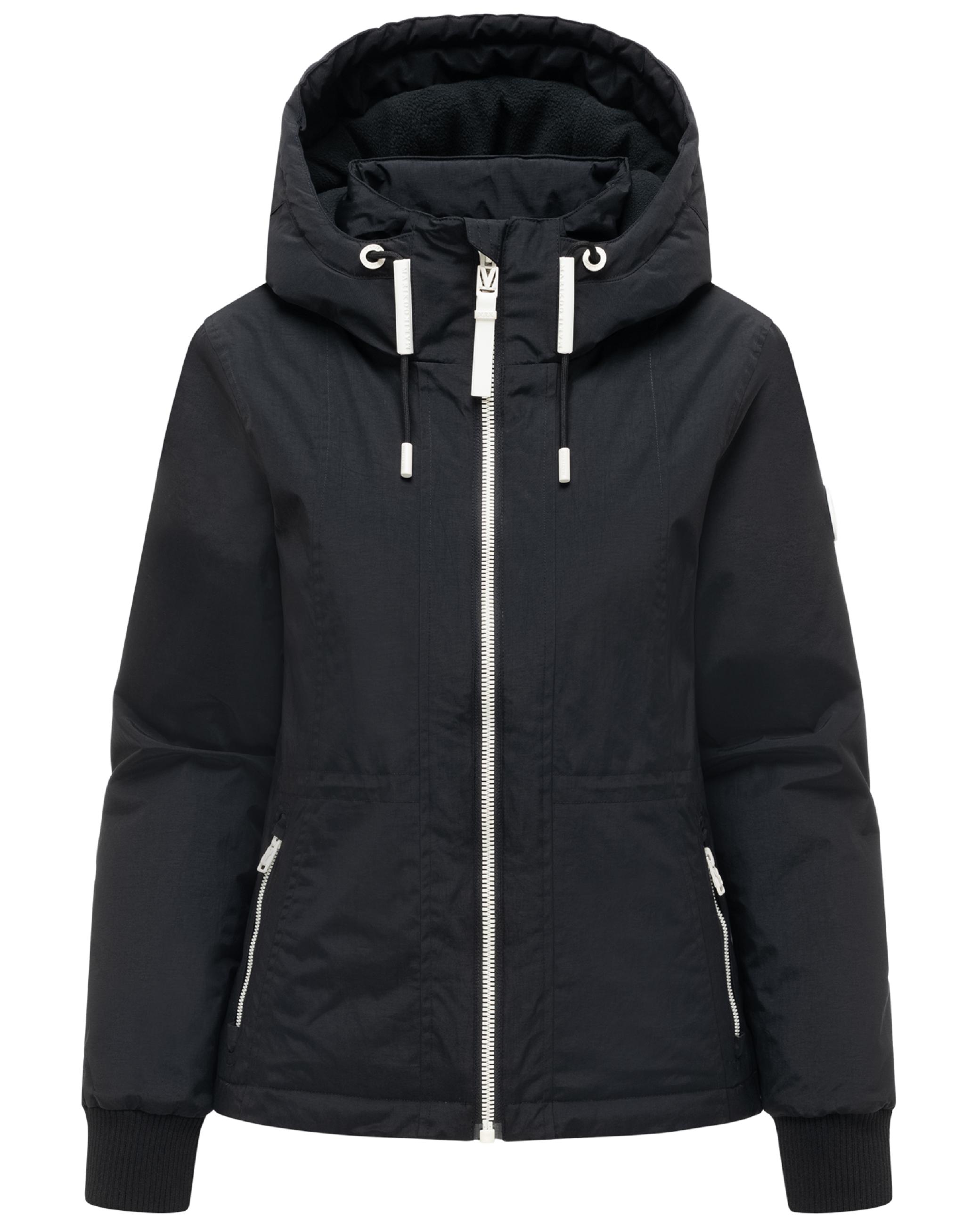 Gefütterte Übergangsjacke mit Kapuze "Vivii 16" Black