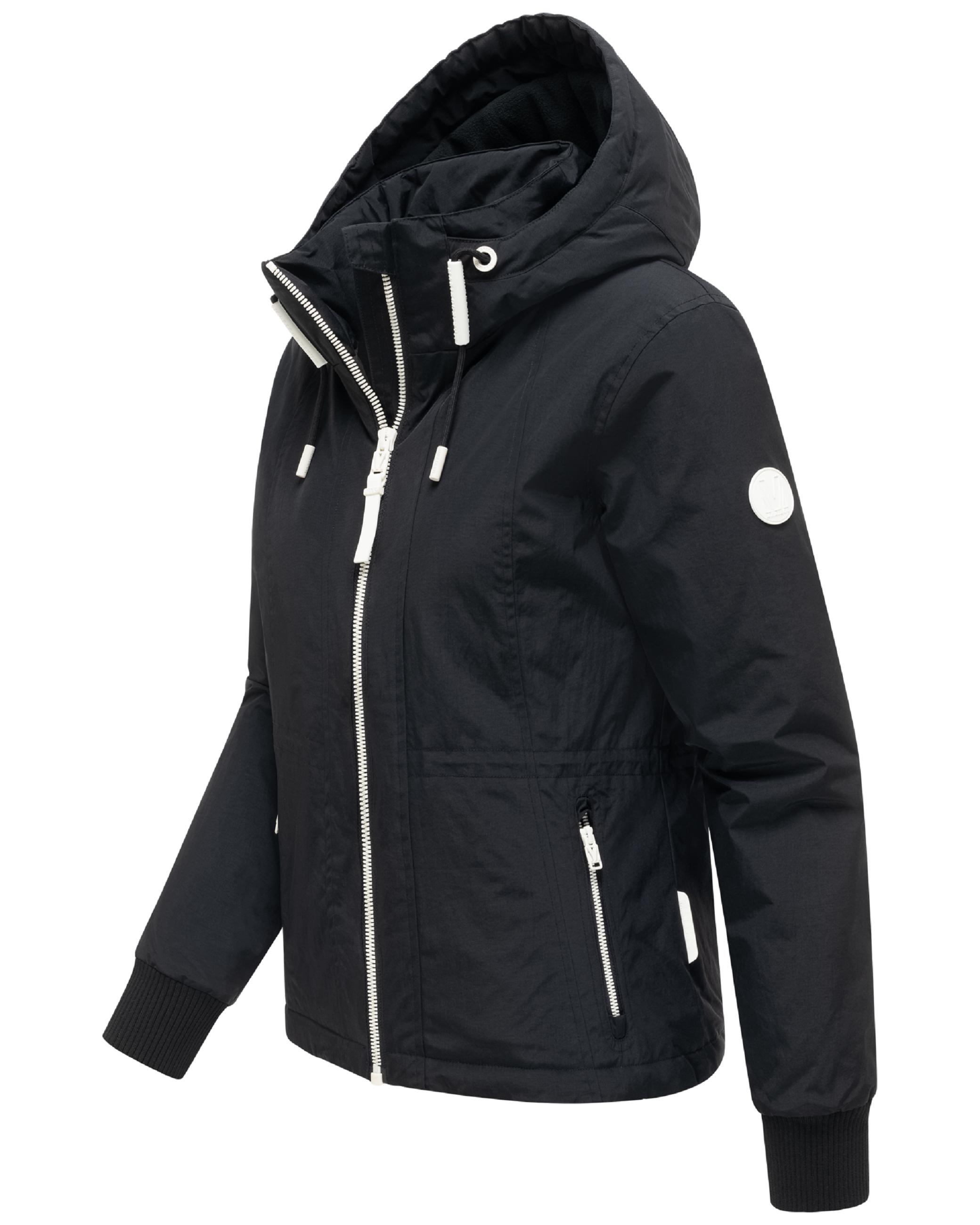Gefütterte Übergangsjacke mit Kapuze "Vivii 16" Black