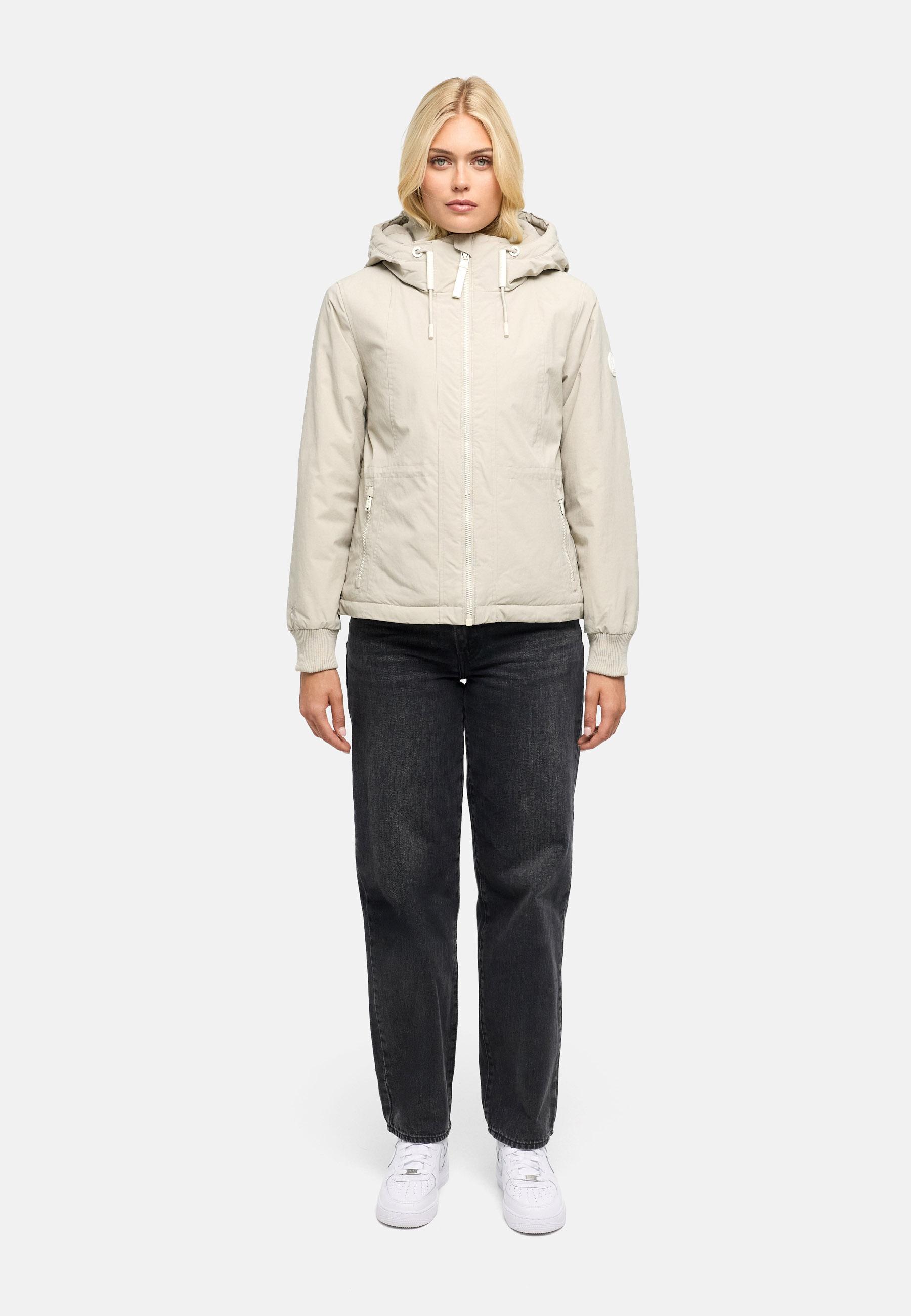 Gefütterte Übergangsjacke mit Kapuze "Vivii 16" Bone