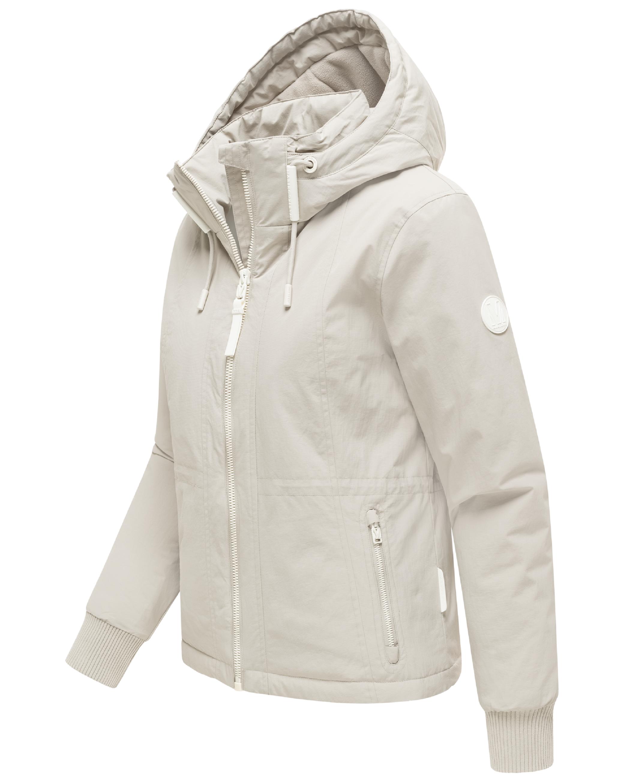 Gefütterte Übergangsjacke mit Kapuze "Vivii 16" Bone