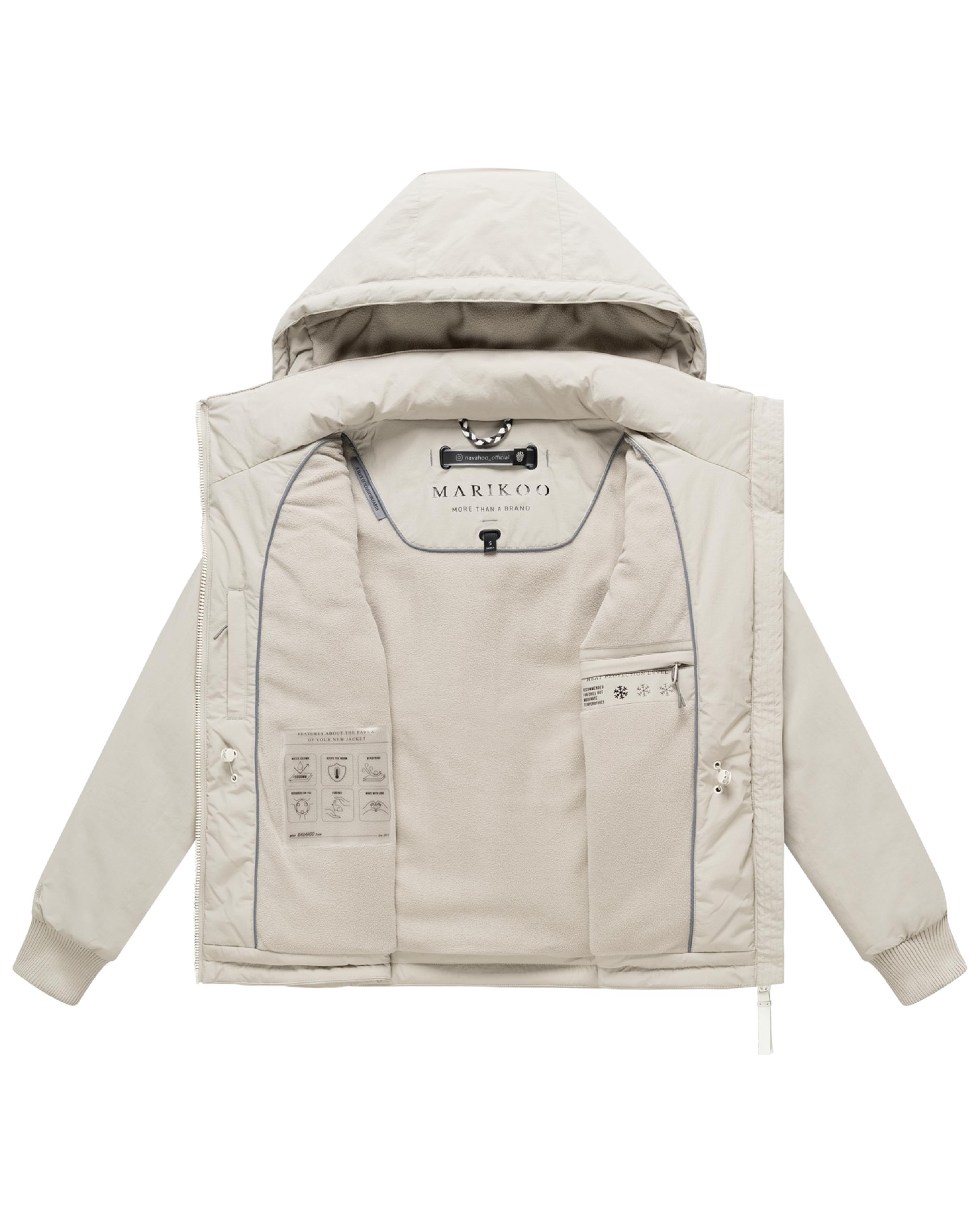 Gefütterte Übergangsjacke mit Kapuze "Vivii 16" Bone