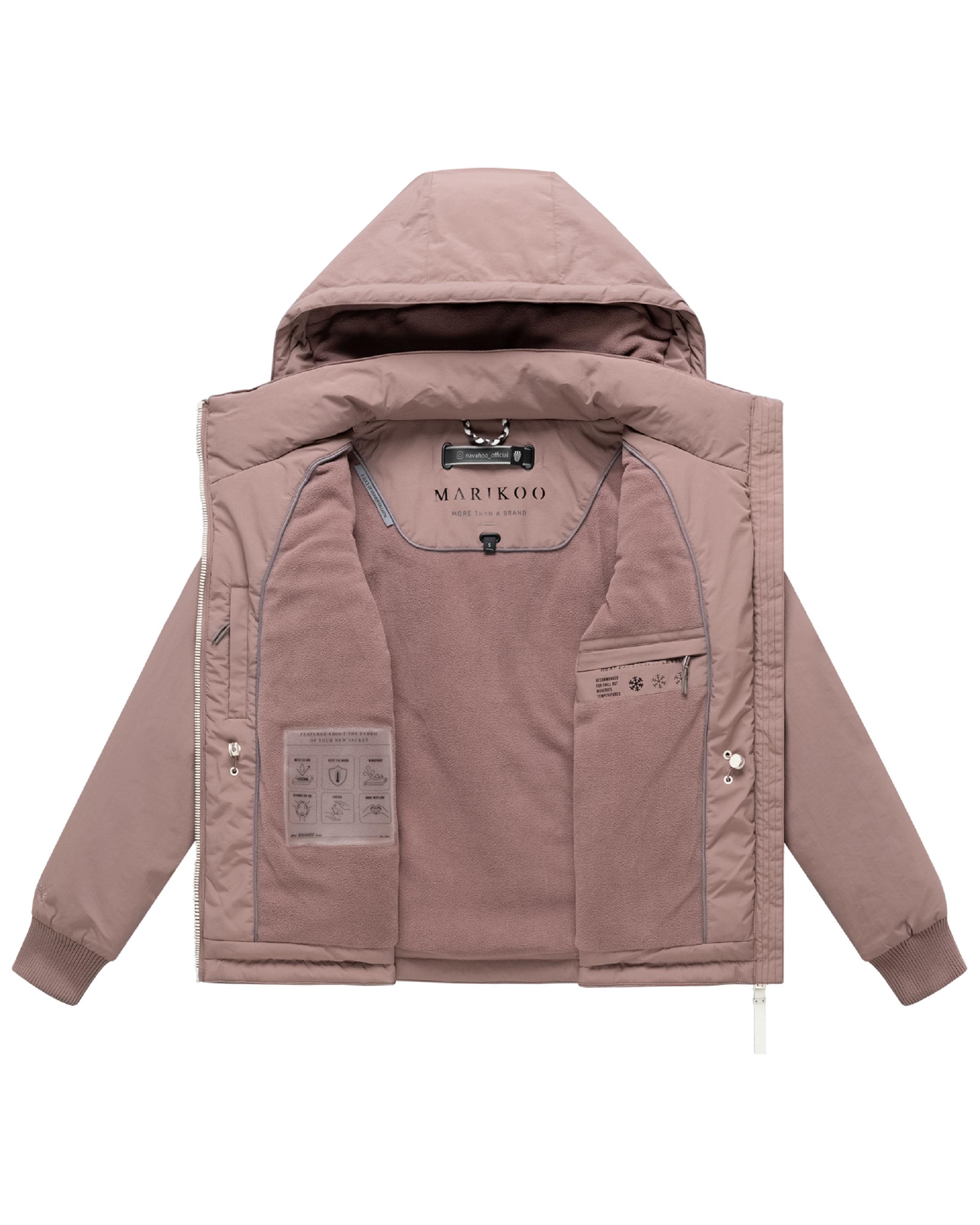 Warme Winterjacke mit Kapuze "Vivii 16" Mauve