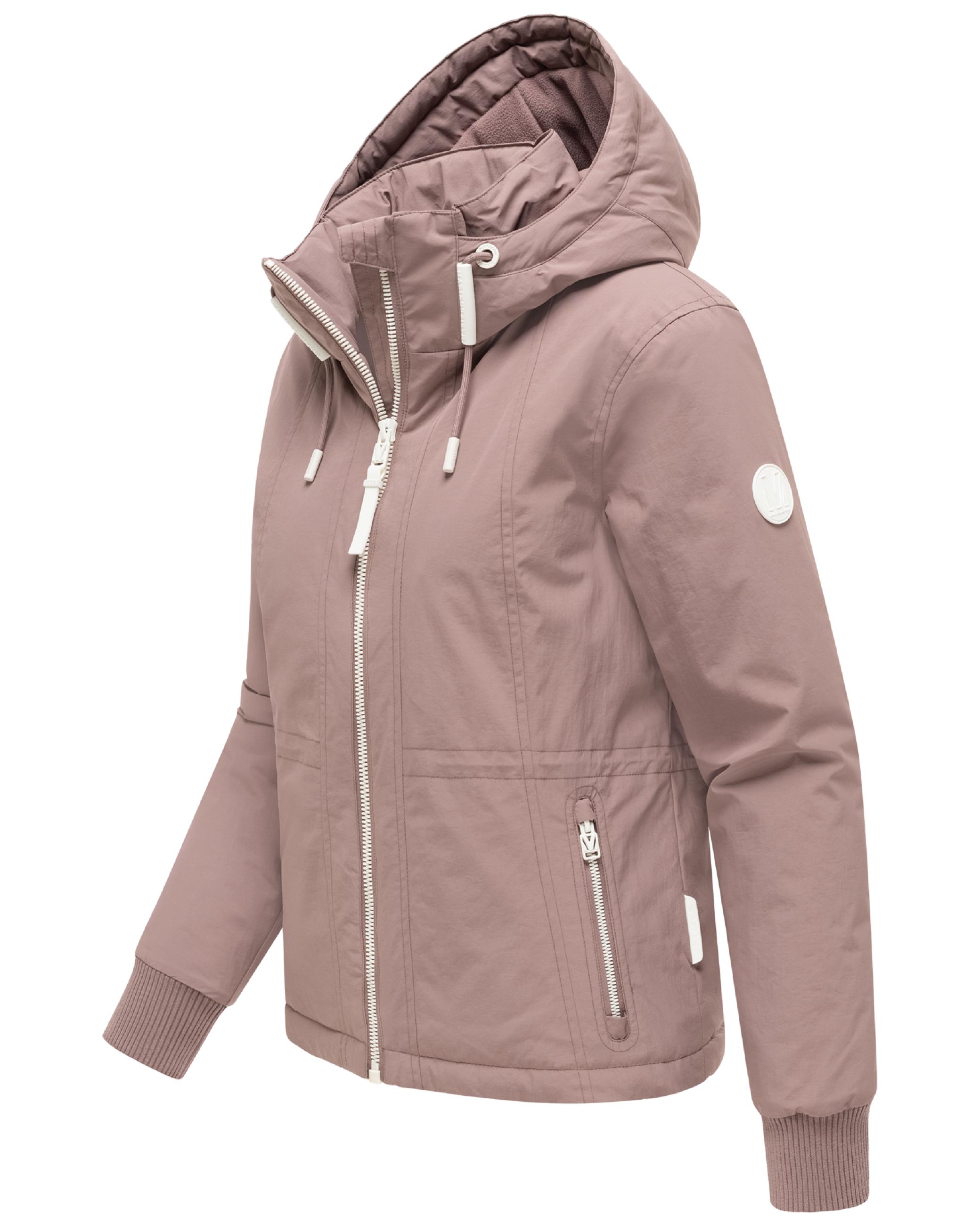 Gefütterte Übergangsjacke mit Kapuze "Vivii 16" Mauve