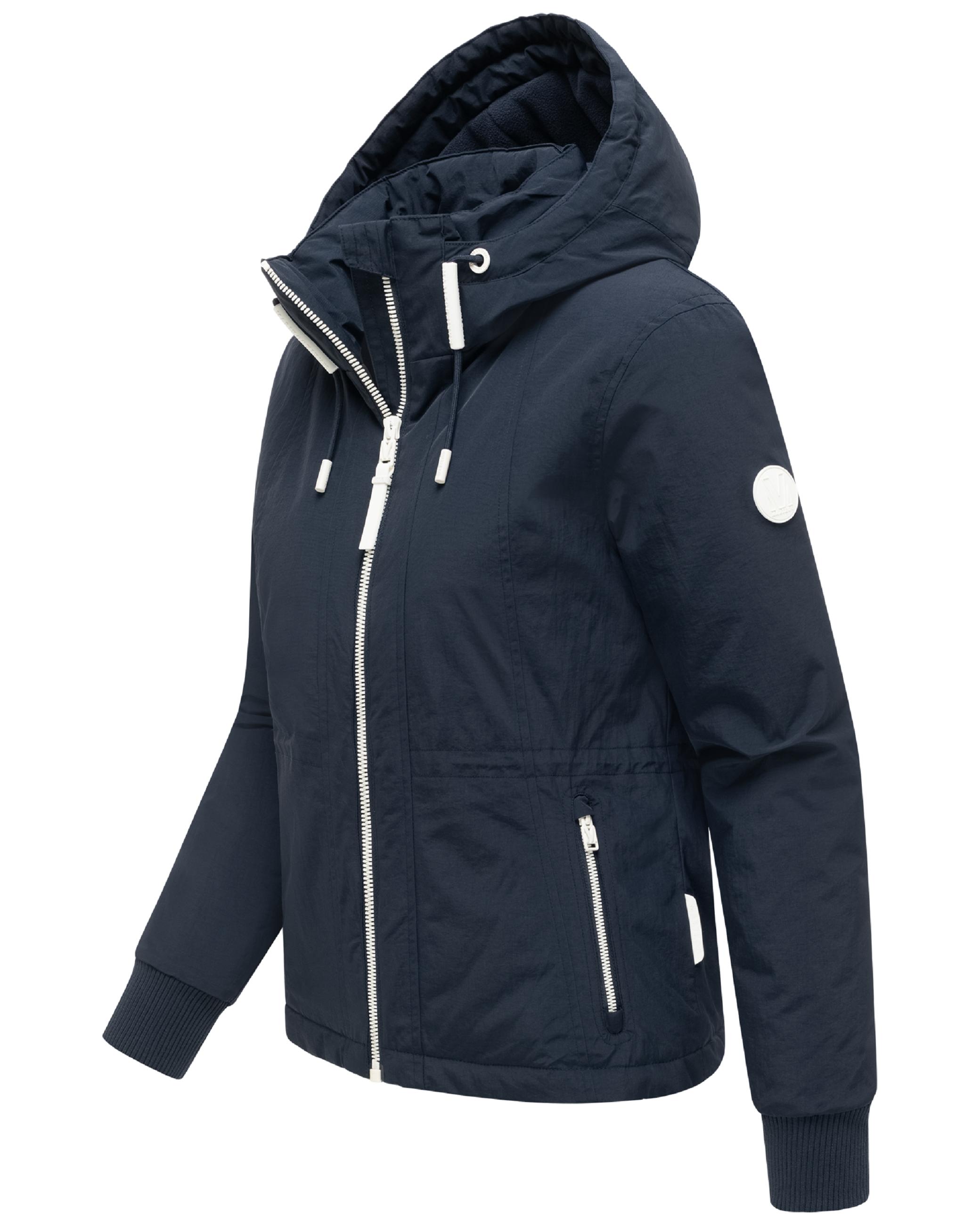 Gefütterte Übergangsjacke mit Kapuze "Vivii 16" Navy