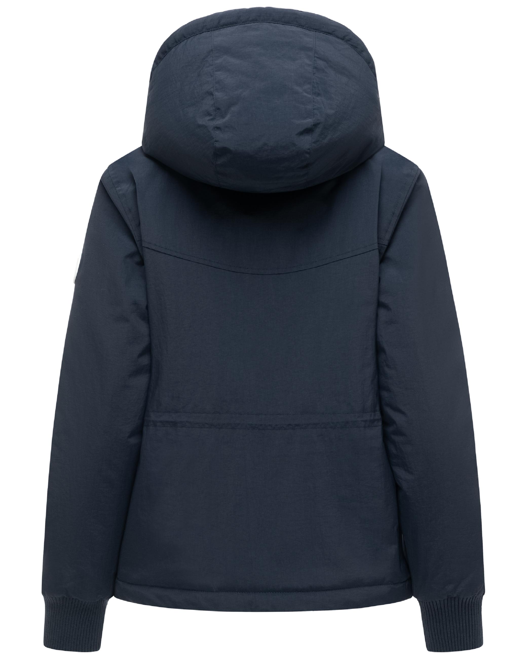 Gefütterte Übergangsjacke mit Kapuze "Vivii 16" Navy