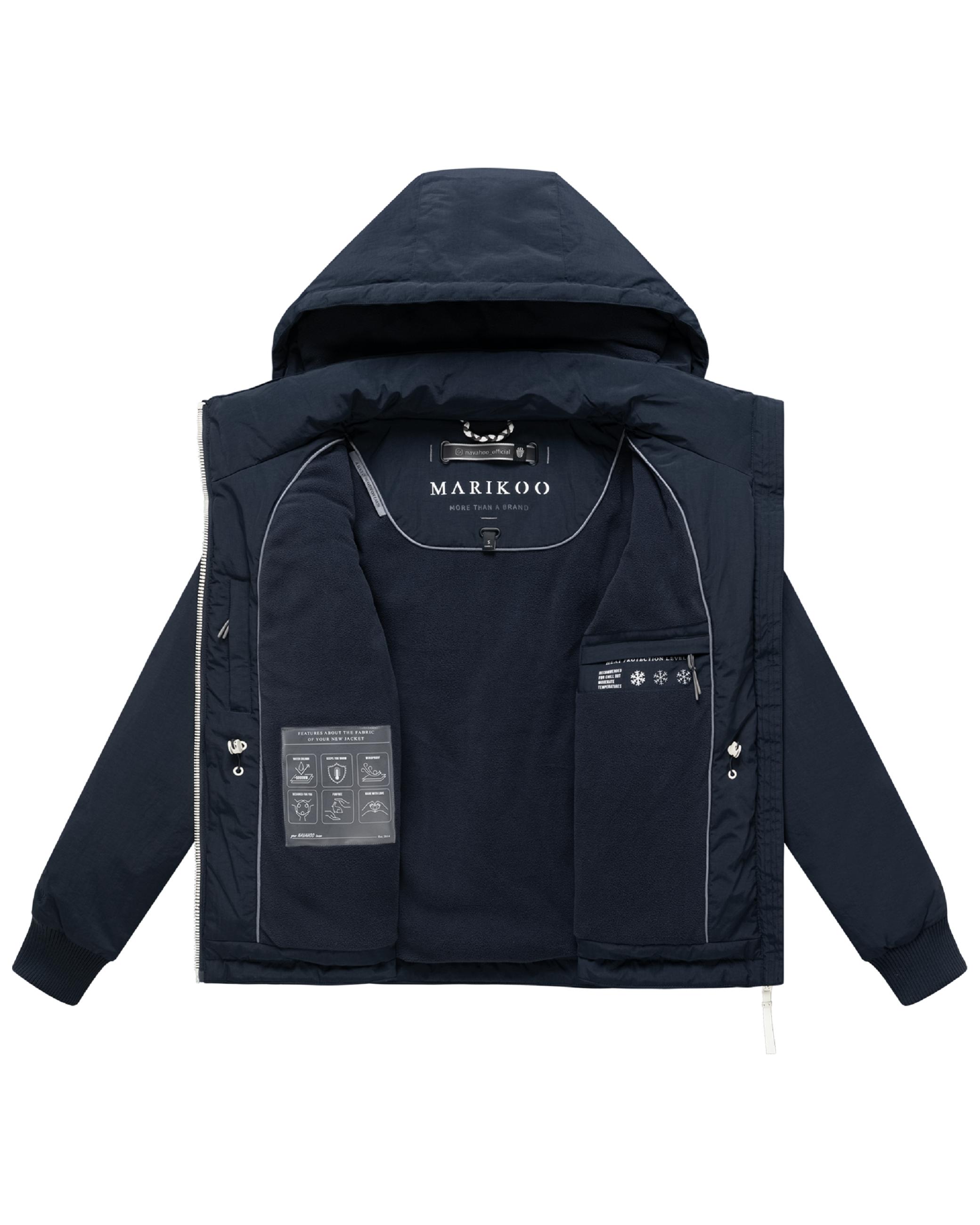 Gefütterte Übergangsjacke mit Kapuze "Vivii 16" Navy