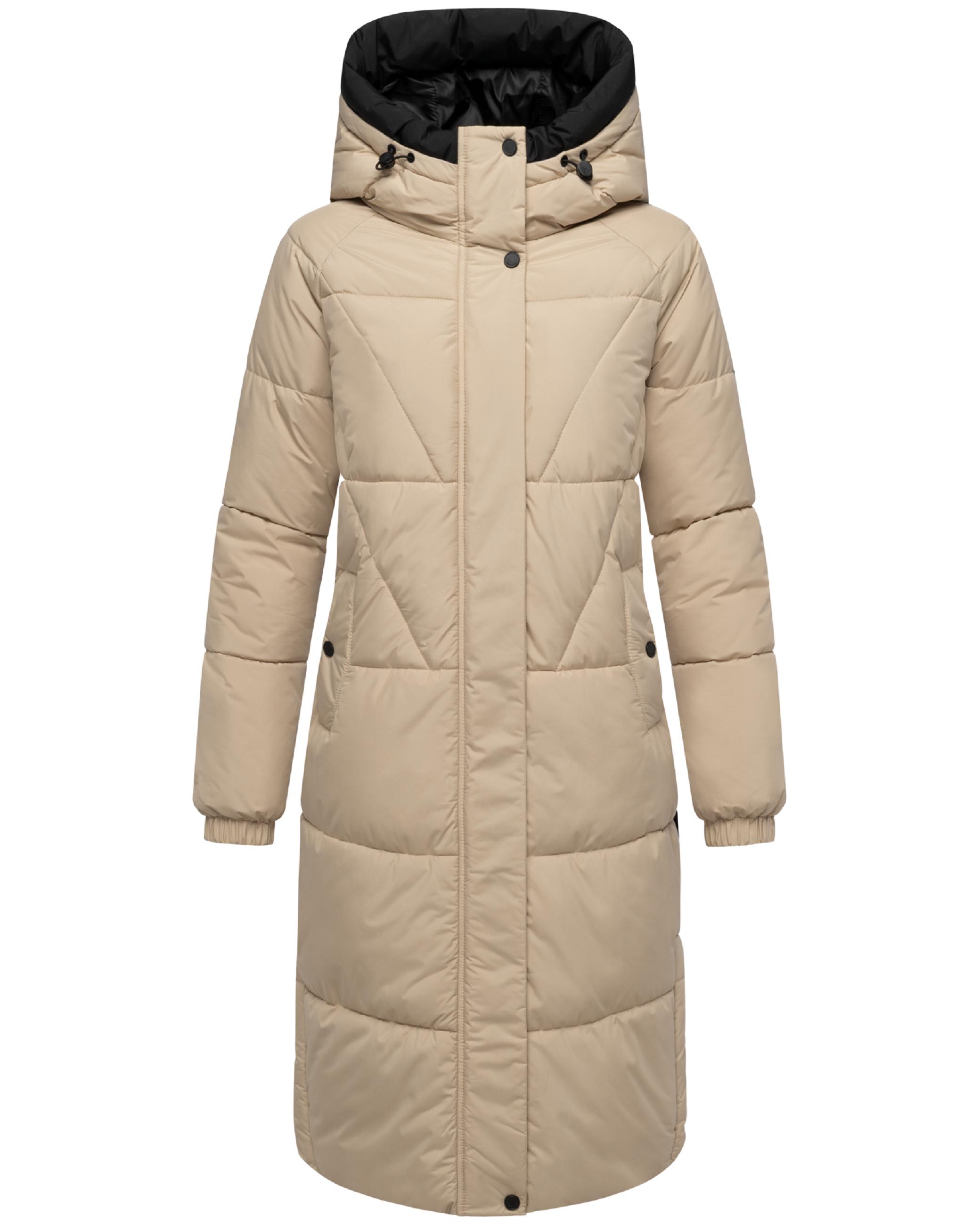 Winter Steppmantel mit seitlichen Gehschlitzen "Yaskaa 16" Beige