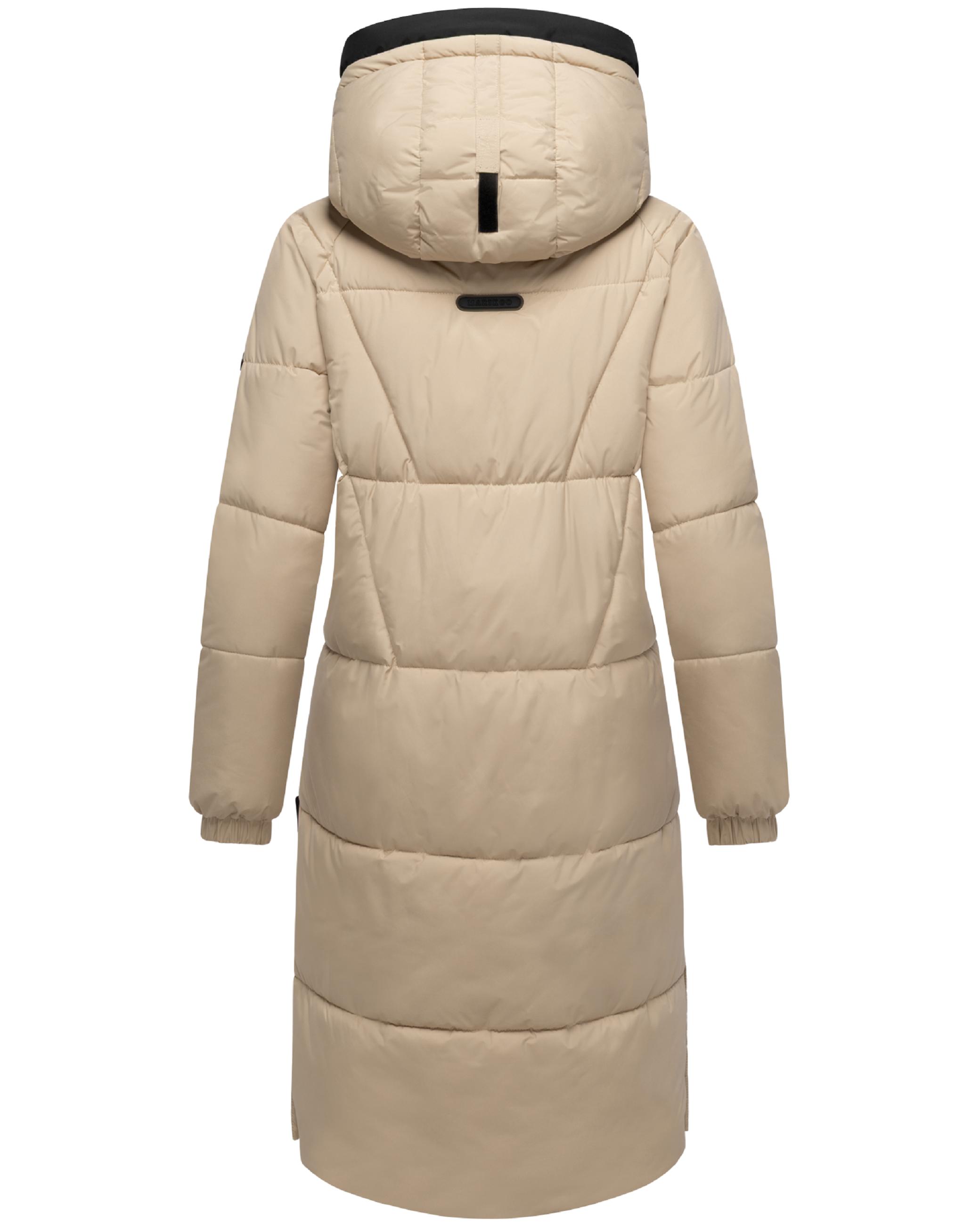 Winter Steppmantel mit seitlichen Gehschlitzen "Yaskaa 16" Beige
