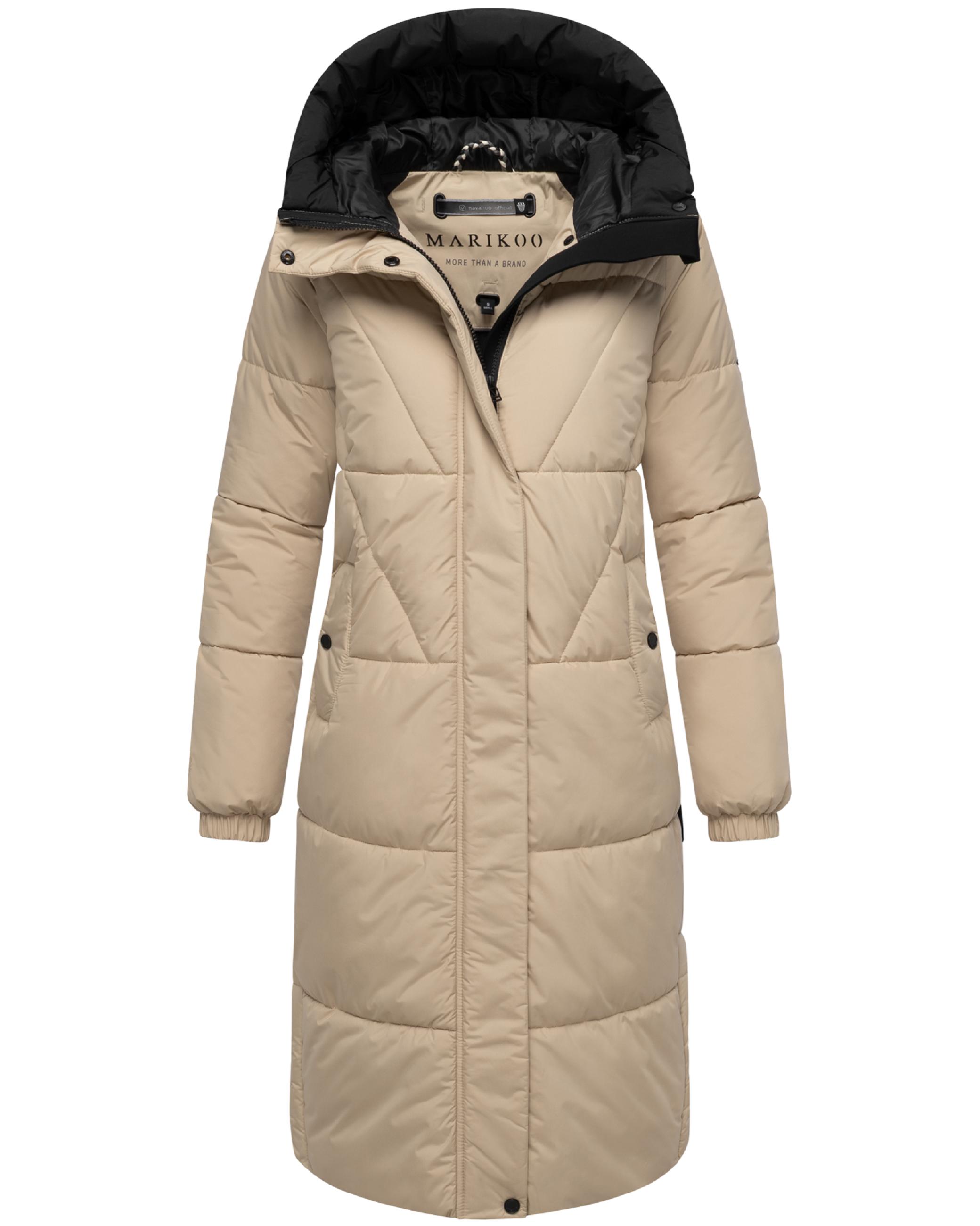 Winter Steppmantel mit seitlichen Gehschlitzen "Yaskaa 16" Beige