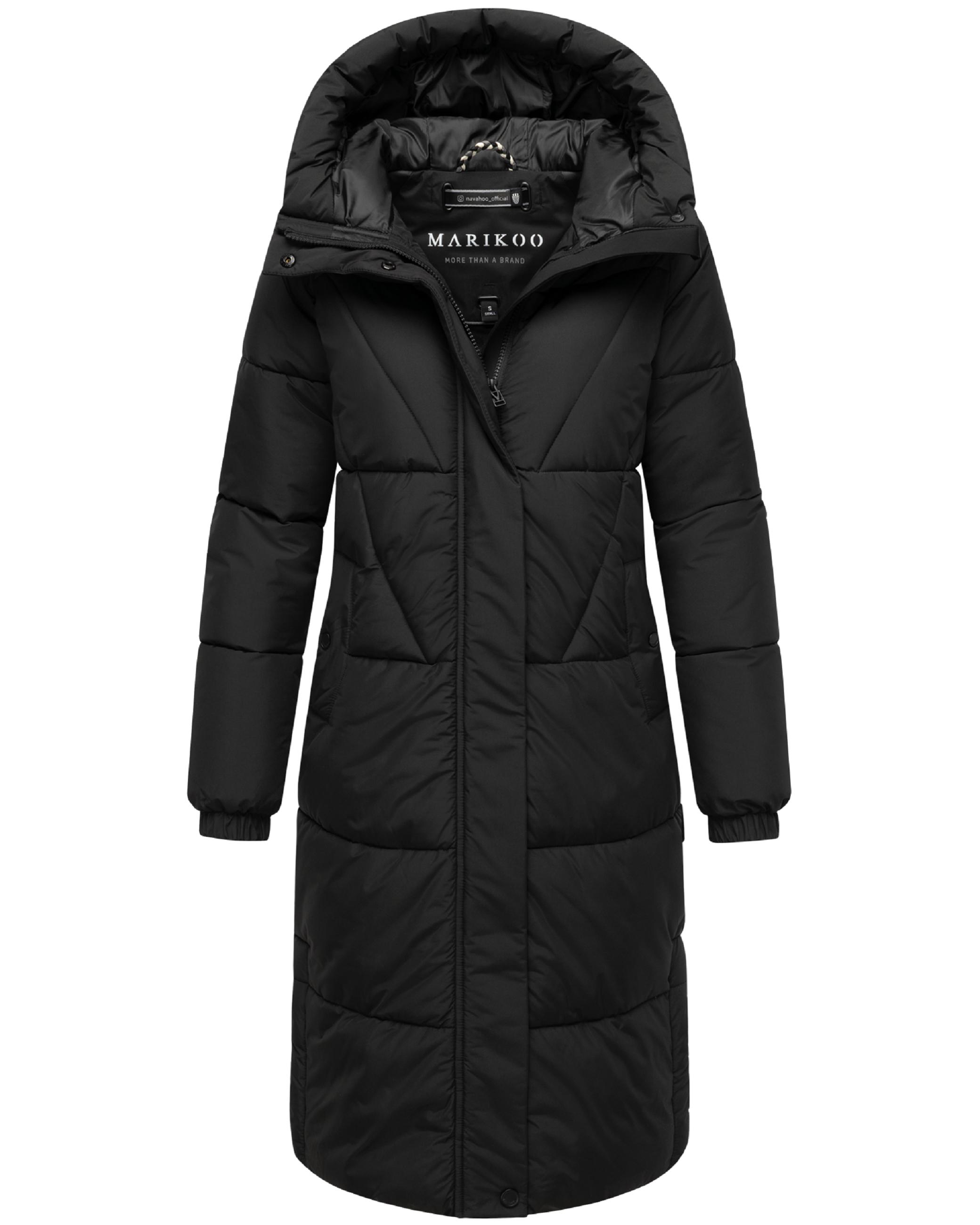 Winter Steppmantel mit seitlichen Gehschlitzen "Yaskaa 16" Black