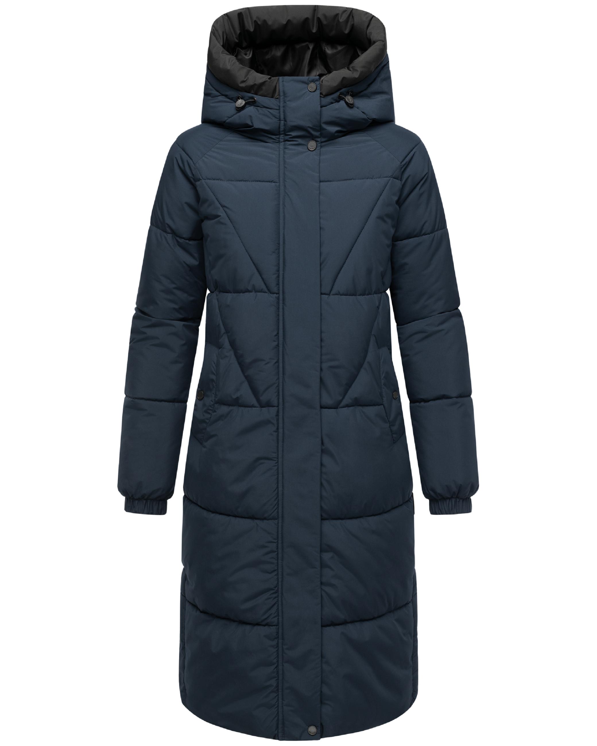 Winter Steppmantel mit seitlichen Gehschlitzen "Yaskaa 16" Navy